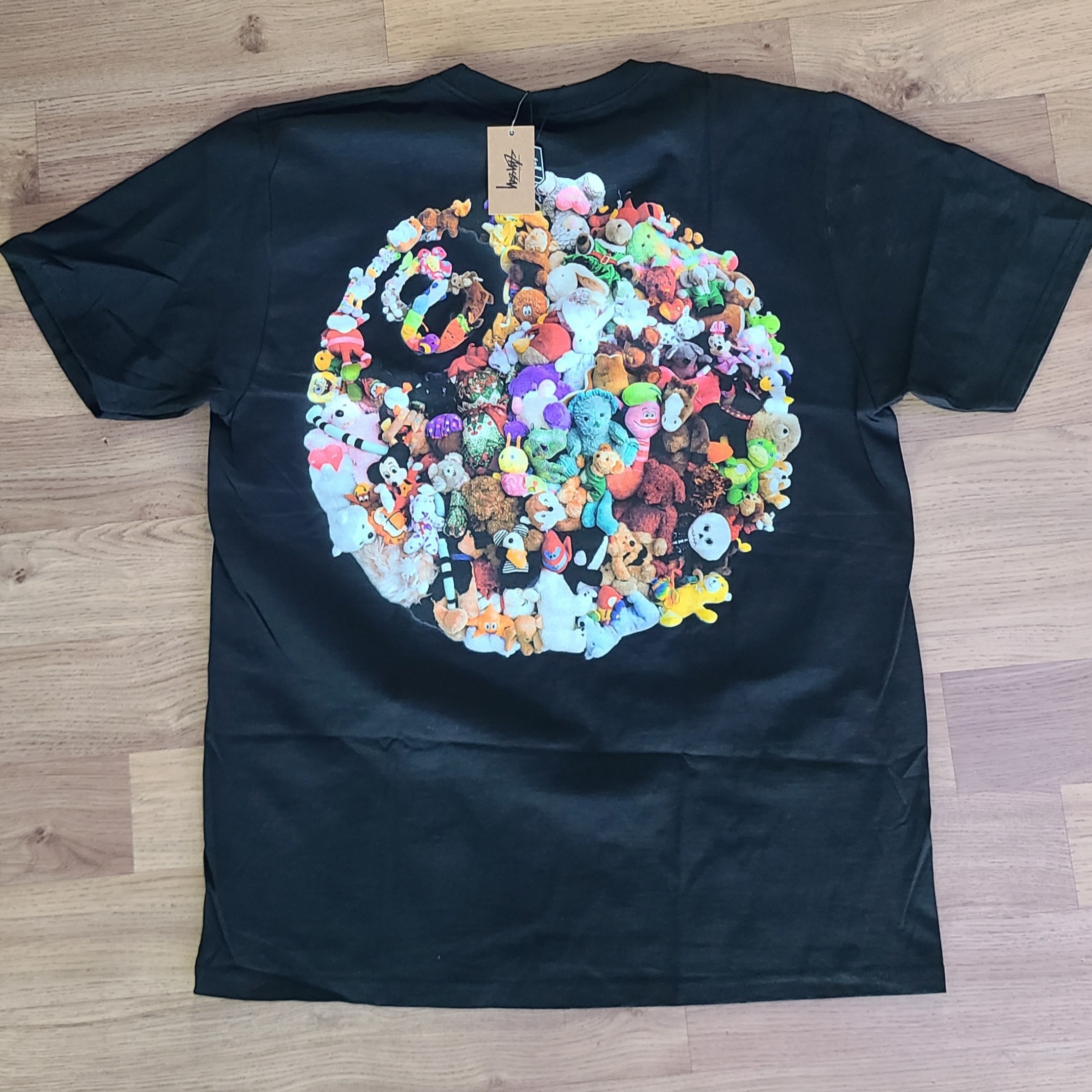 Stussy Plush T-Shirt Black 착용 스타일