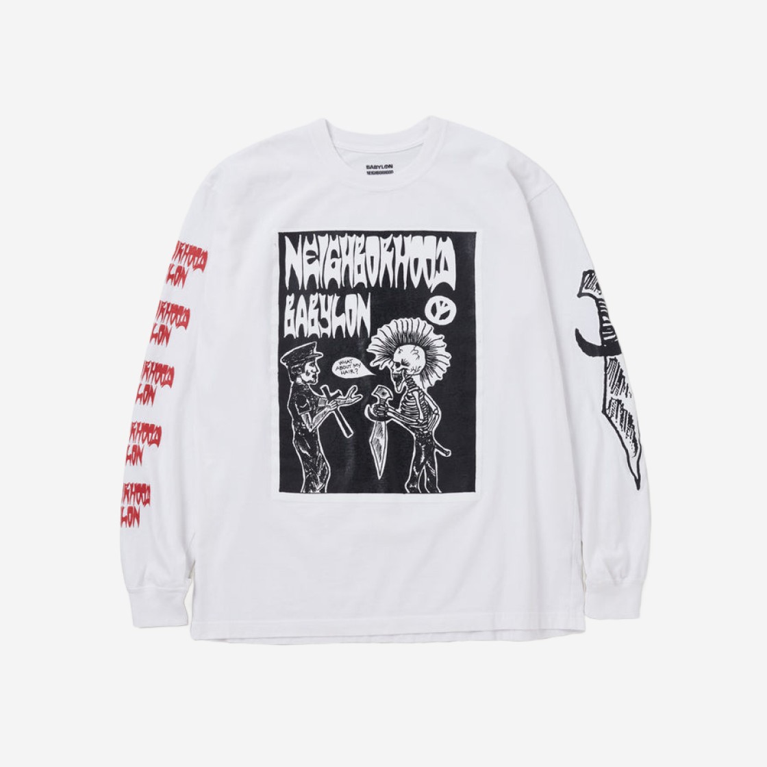 Neighborhood x Babylon T-Shirt L/S 3 White 상세 이미지 1