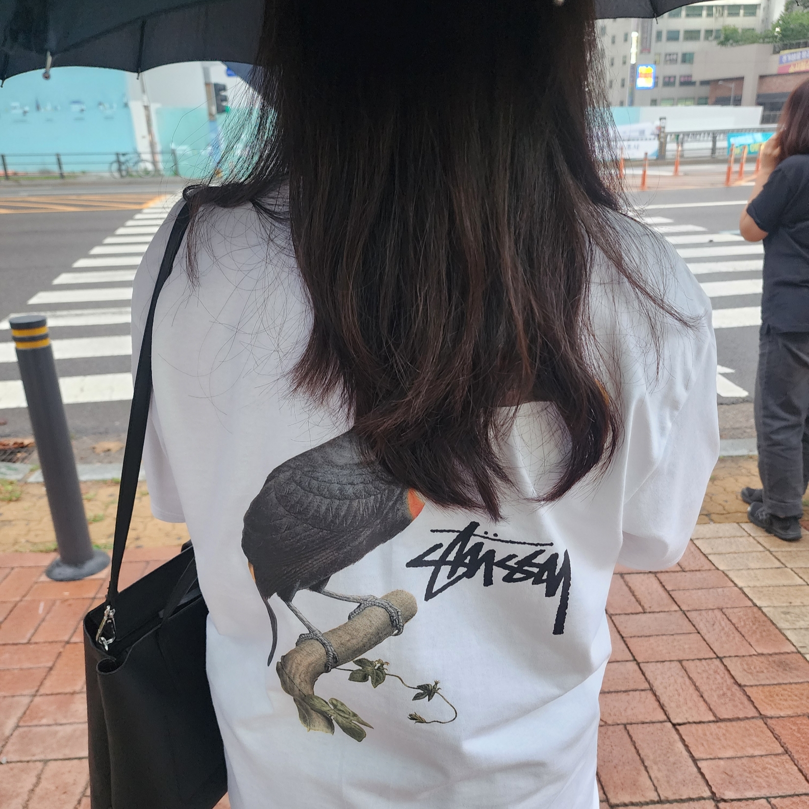 Stussy Toucan T-Shirt White 착용 스타일