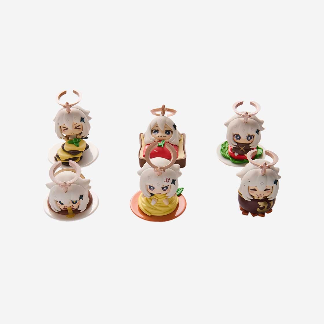 Genshin Blind Box Figure Paimon Delicacies Full Set of 6 상세 이미지 1