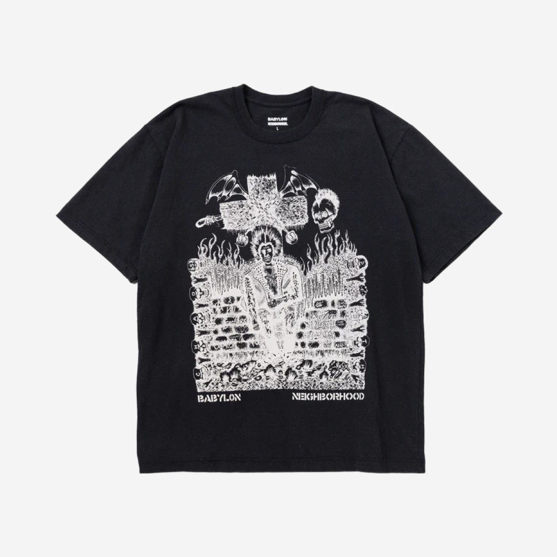 Neighborhood x Babylon T-Shirt S/S 1 Black 상세 이미지 1