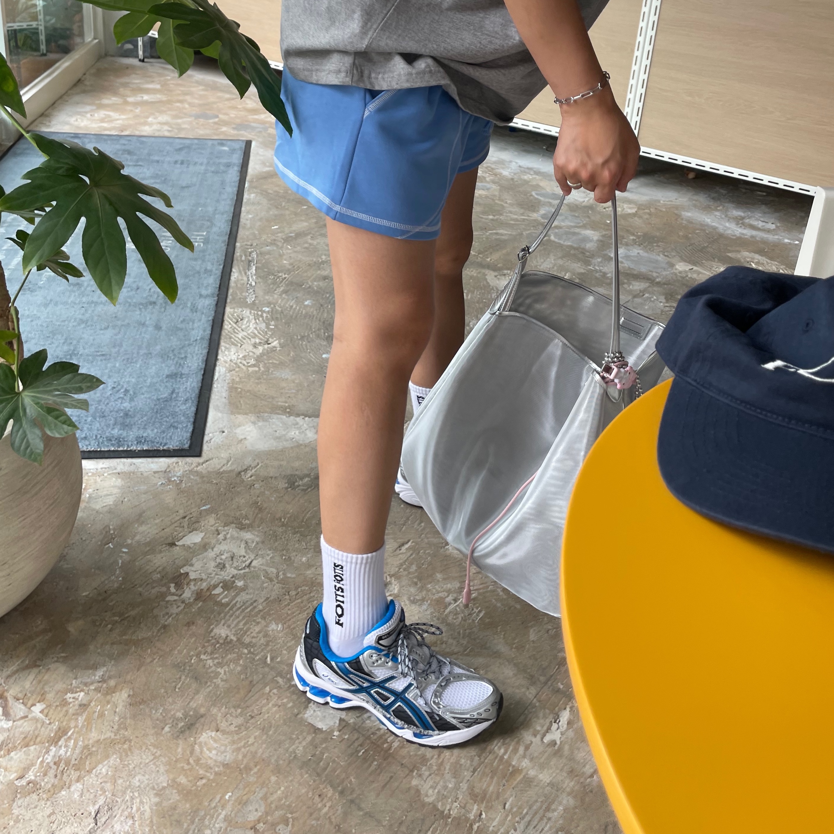 Asics Gel-Nimbus 10.1 White Directoire Blue 착용 스타일 - 3