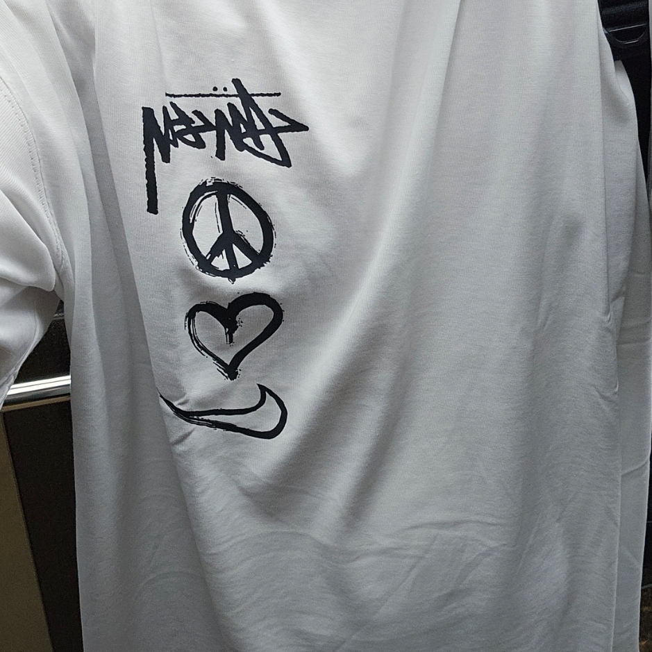 Nike x Stussy NRG RA T-Shirt Summit White (DM4942-121) 착용 스타일