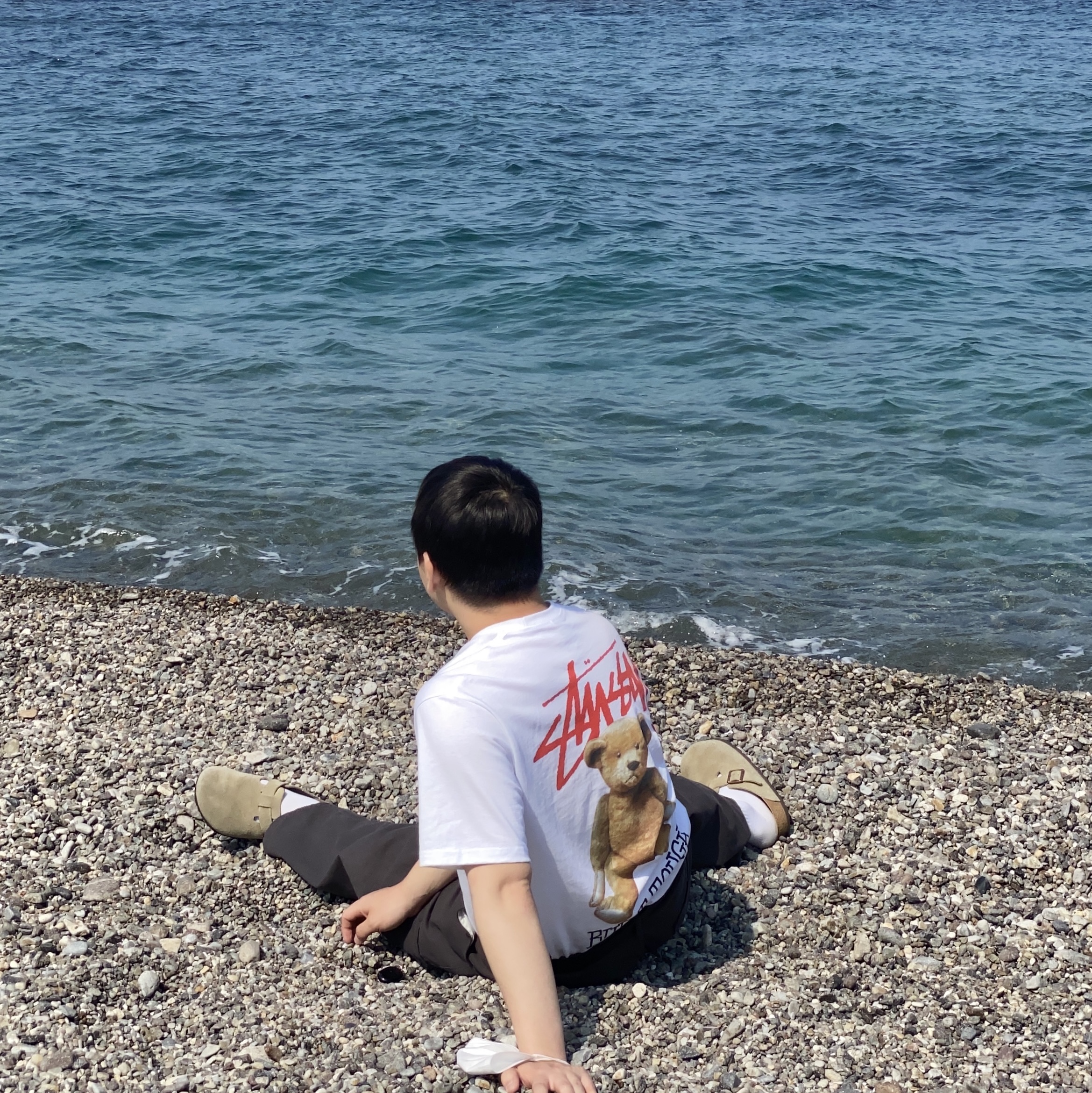Stussy Built Tough T-Shirt White 착용 스타일