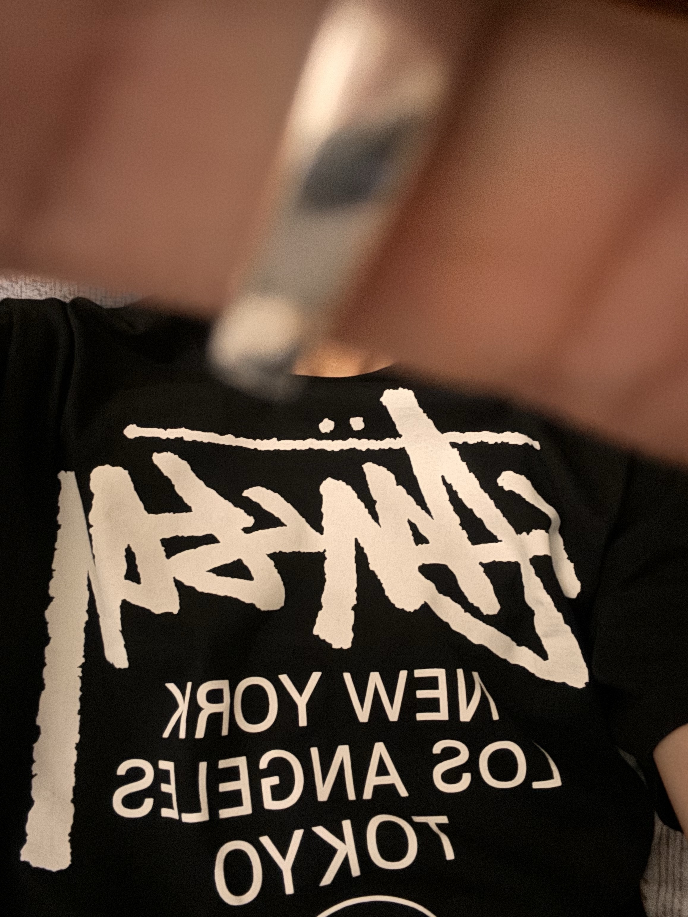 Stussy World Tour T-Shirt Black 2024,2025 착용 스타일
