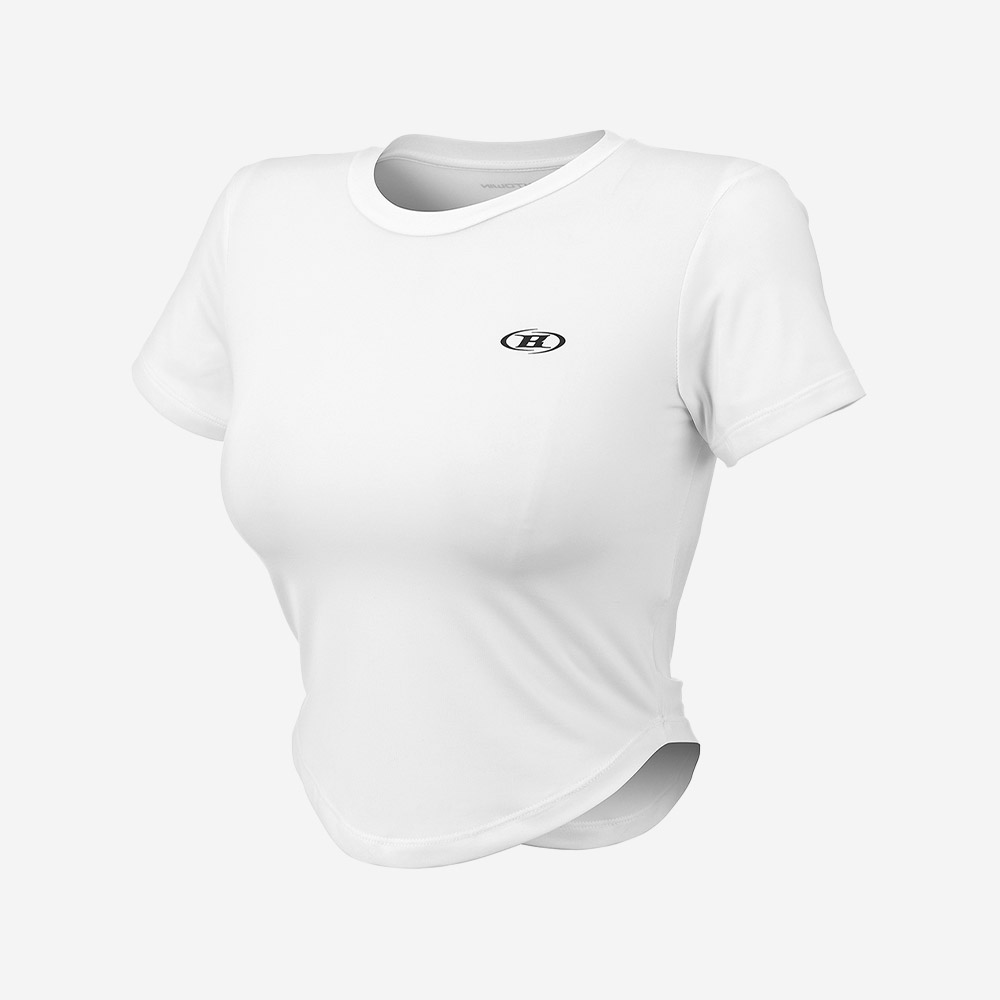 본투윈 퀵 드라이 심볼 B 크롭 티셔츠 화이트(BORN TO WIN Quick Dry Symbol B Crop T-Shirts White) - 2