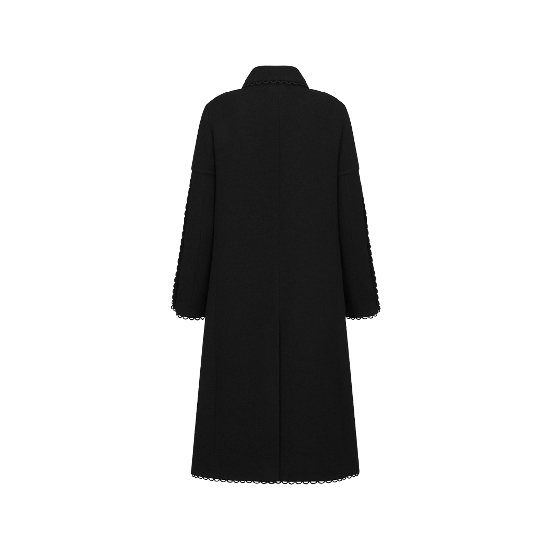 (W) Dior Coat Black Double Sided Virgin Wool Boucle 상세 이미지 2