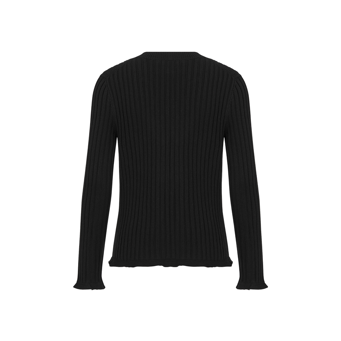 (W) Dior Cardigan Black Cashmere Ribbed Knit 상세 이미지 2