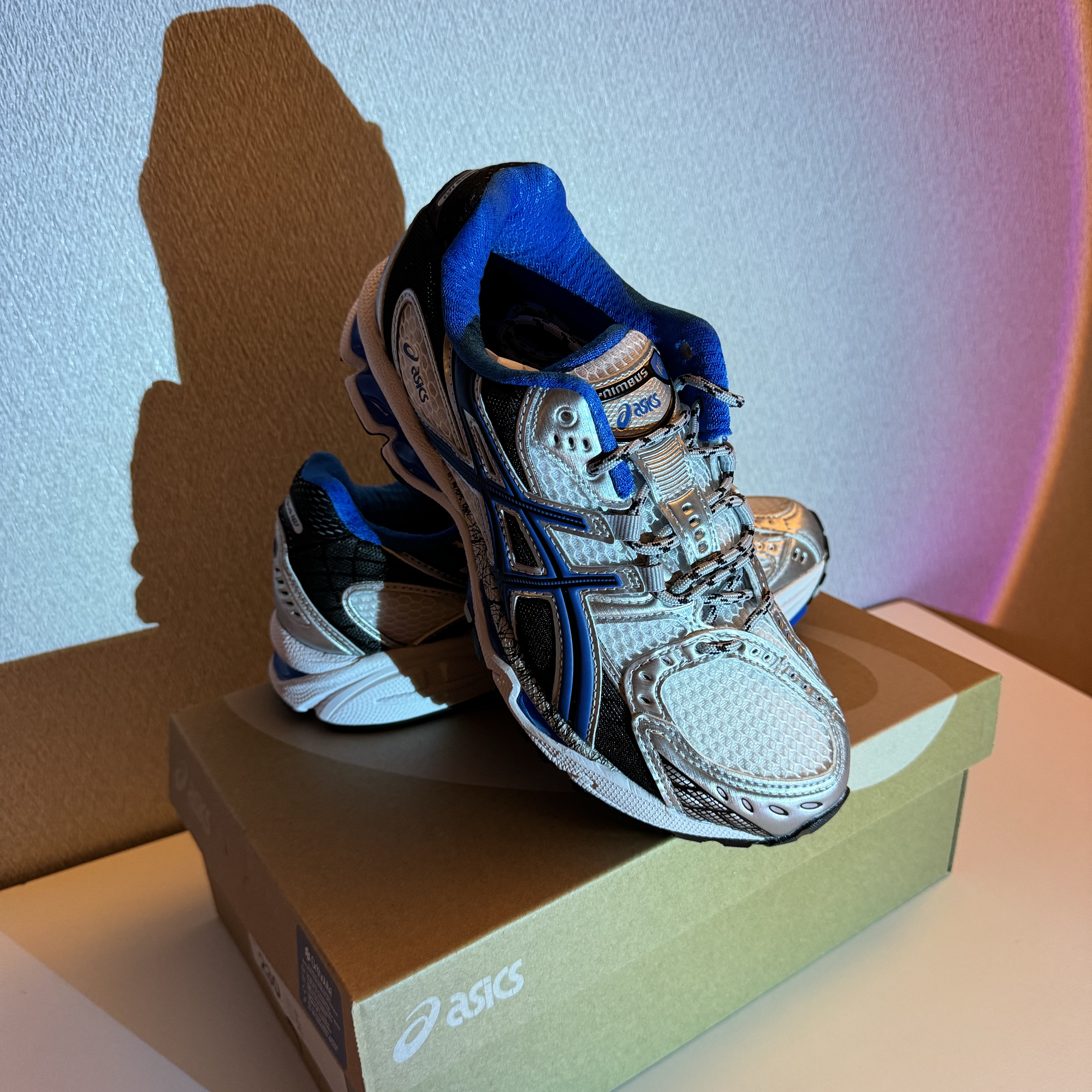 Asics Gel-Nimbus 10.1 White Directoire Blue 착용 스타일 - 3
