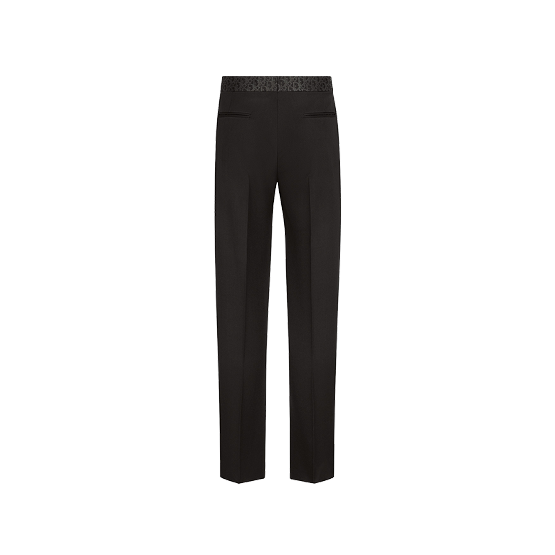 Dior Pants With Dior Oblique Belt Black Wool Twill 상세 이미지 2