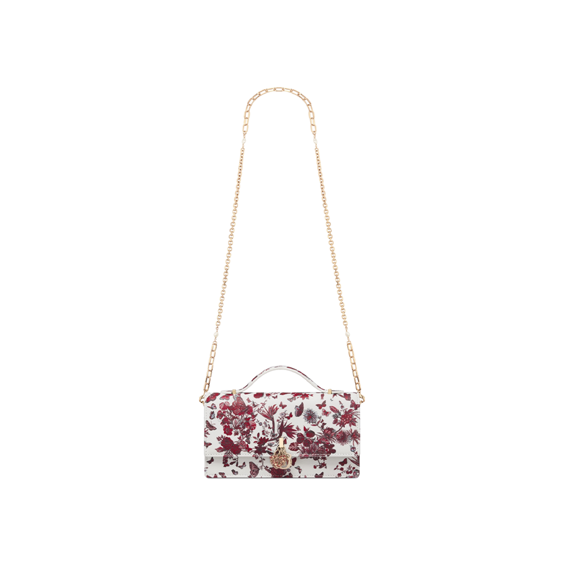 Dior Miss Dior Mini Bag White Red Le Coeurs Papillons Print 상세 이미지 4