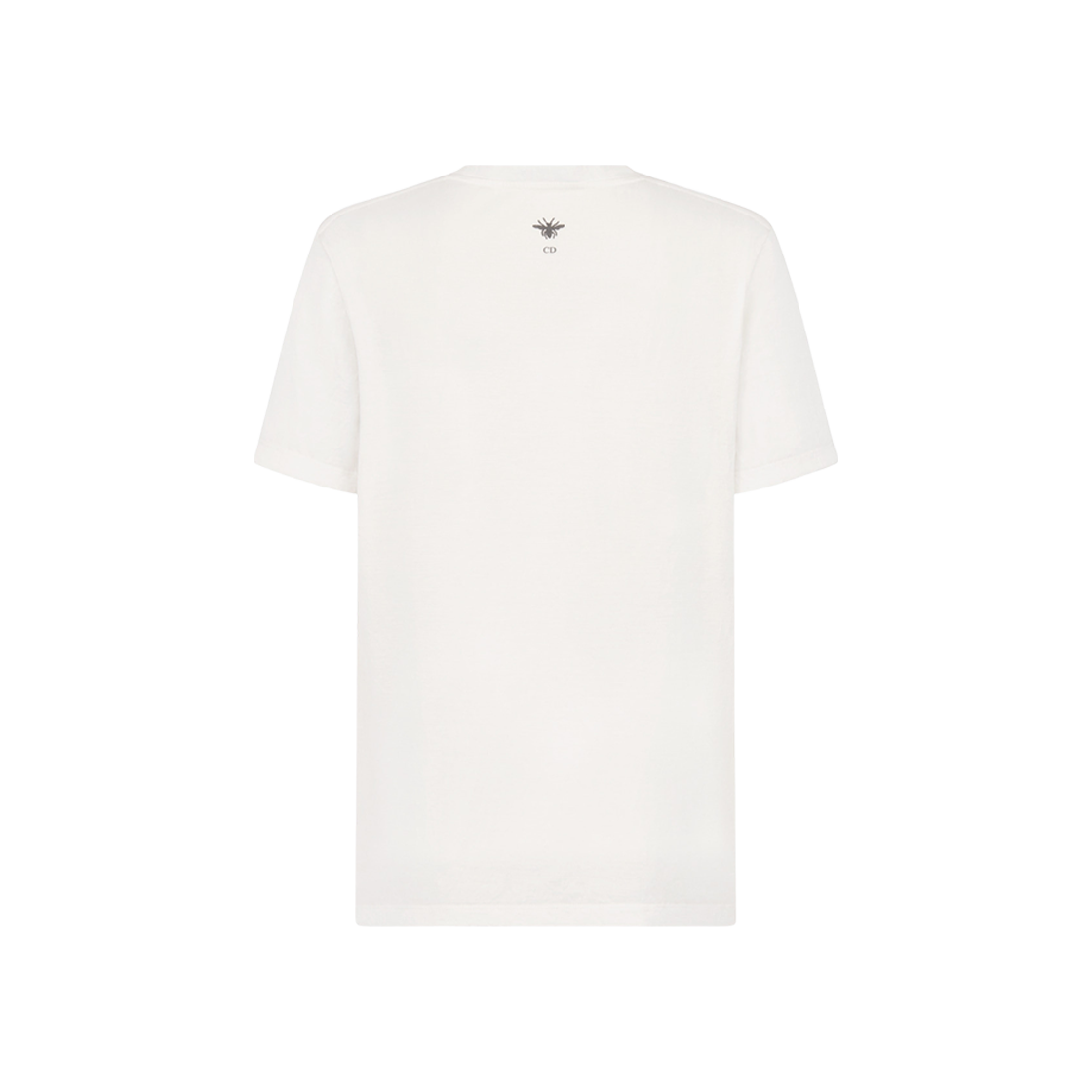 (W) Dior Non Je Ne Regrette Rien' T-Shirt White Technical Jersey Crinkled Effect 상세 이미지 2