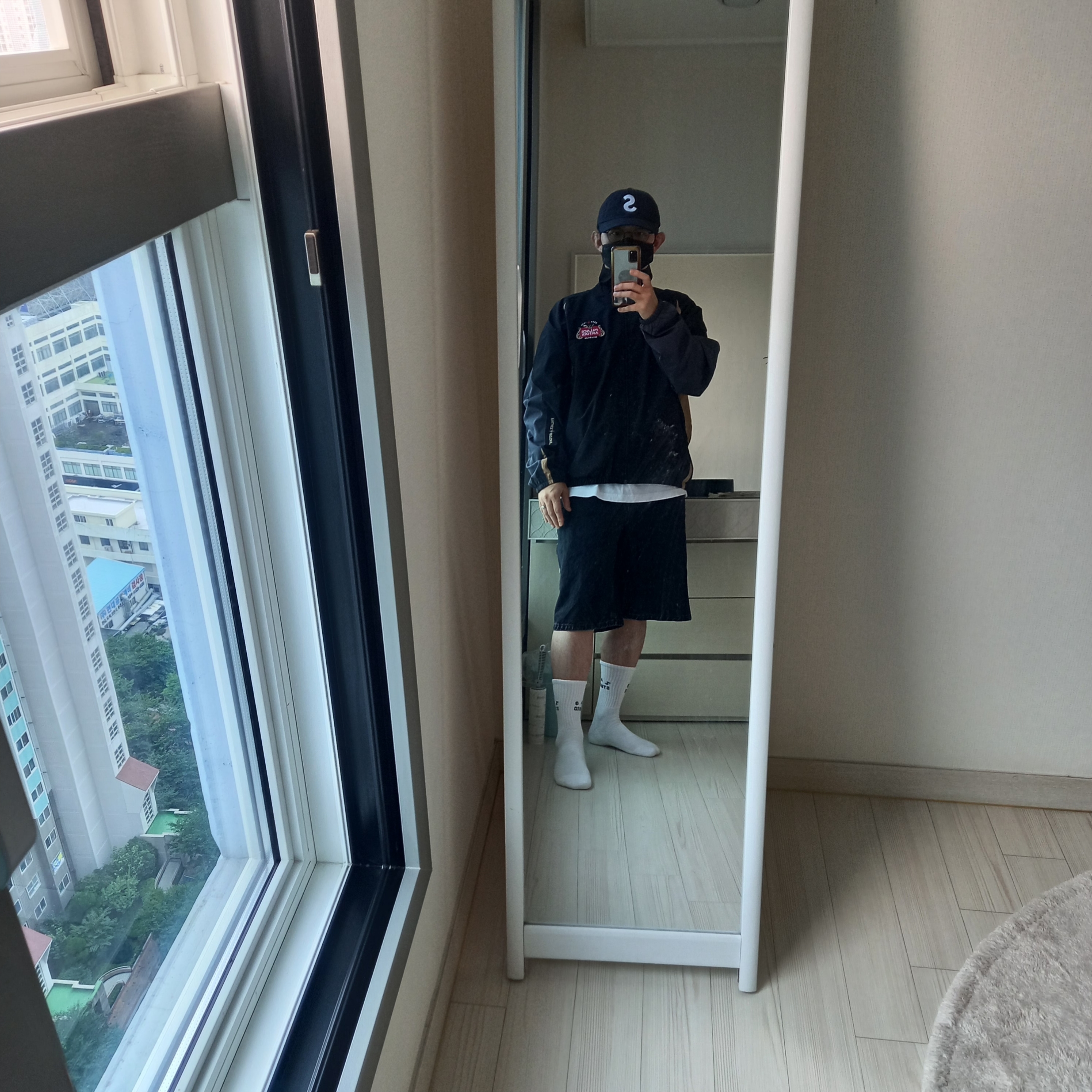 Palace x Stella Artois Light Court Jacket Black - 24SS, Supreme x Nike Denim Short Black - 24SS 착용 스타일 - 7