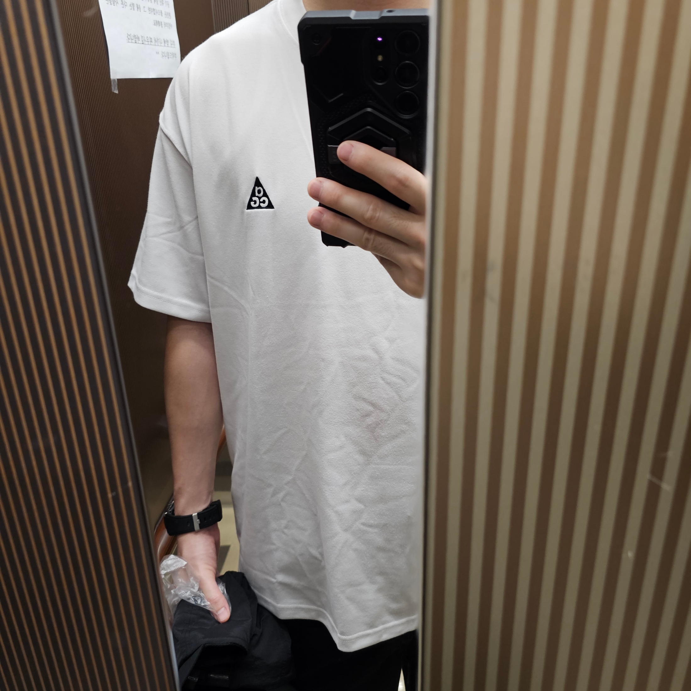 Nike ACG LBR T-Shirt Summit White - Asia 착용 스타일