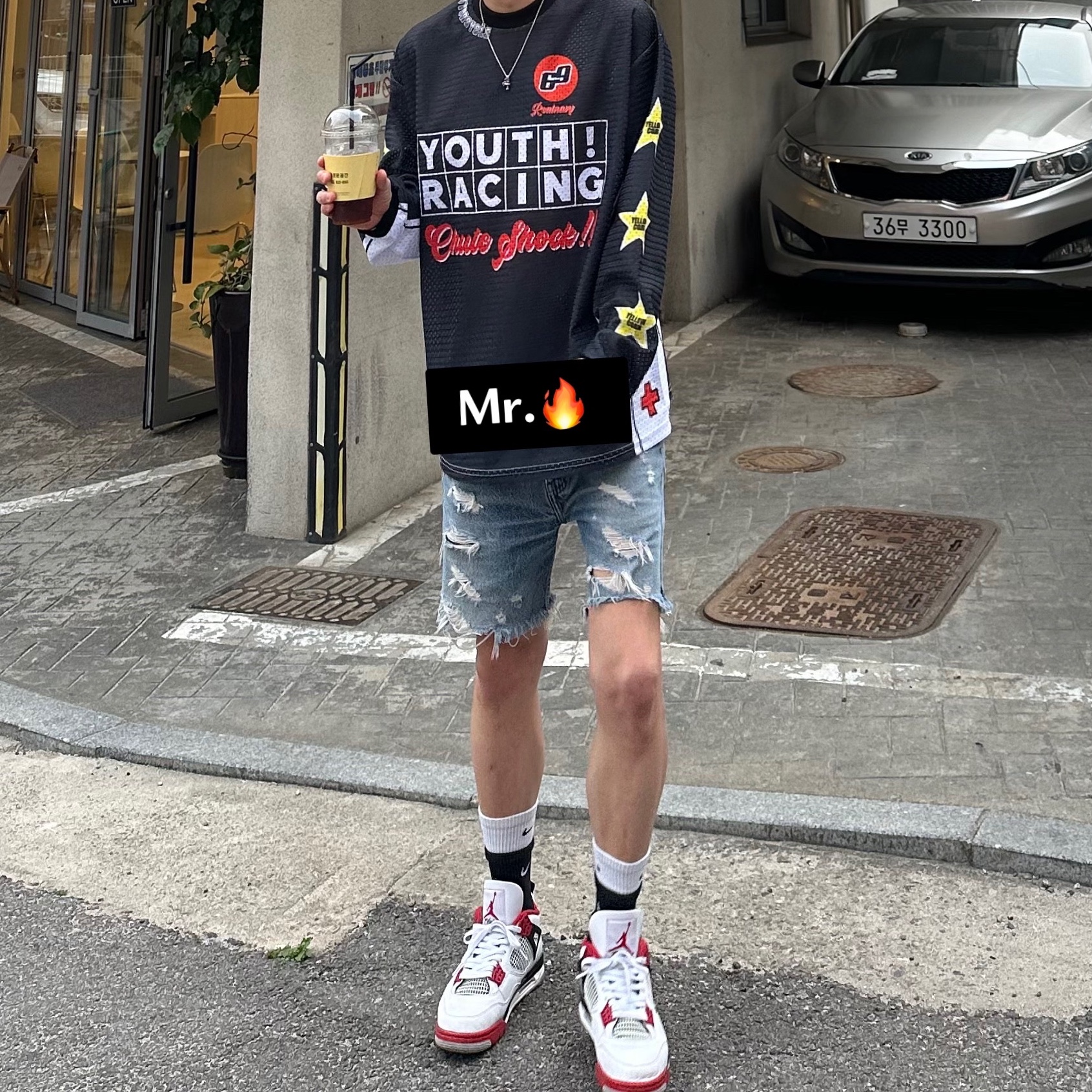 Jordan 4 Retro OG Fire Red 2020 착용 스타일