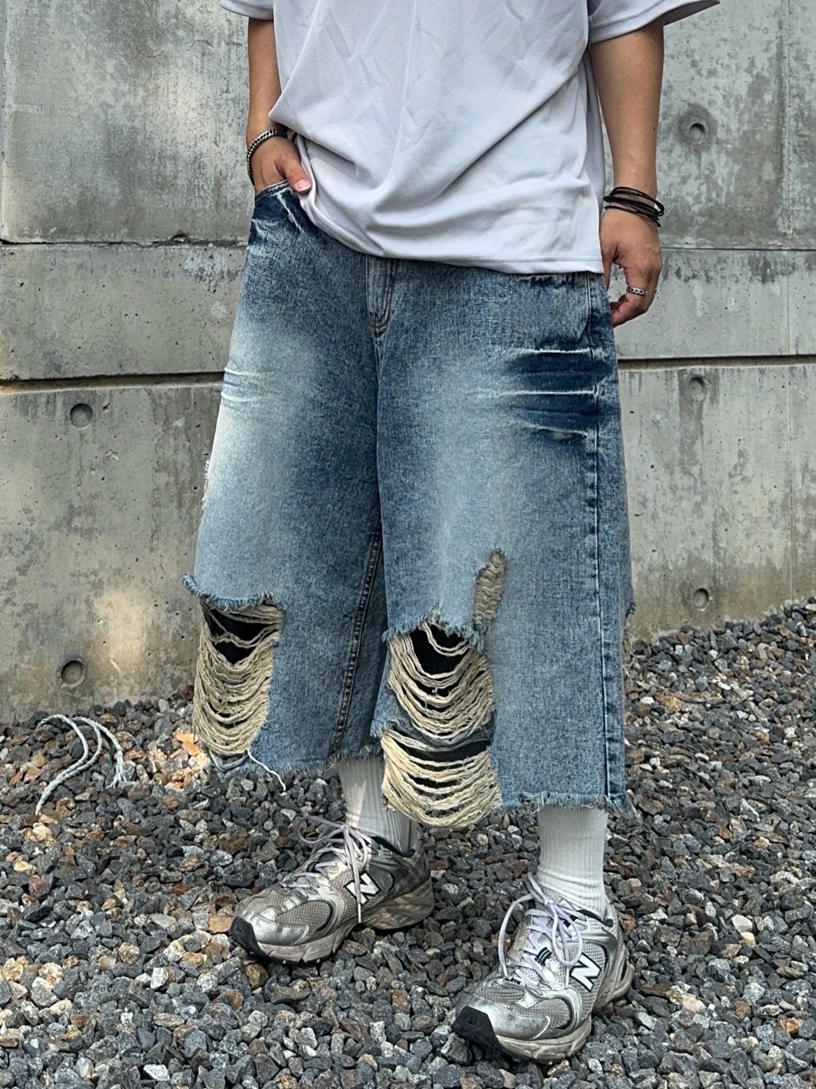 New Balance 530 Steel Grey 착용 스타일 - 3