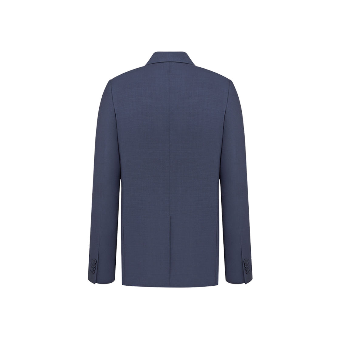 Dior Double-Breasted Jacket With Button Placket Blue Gray Textured Extra Fine Wool 상세 이미지 2