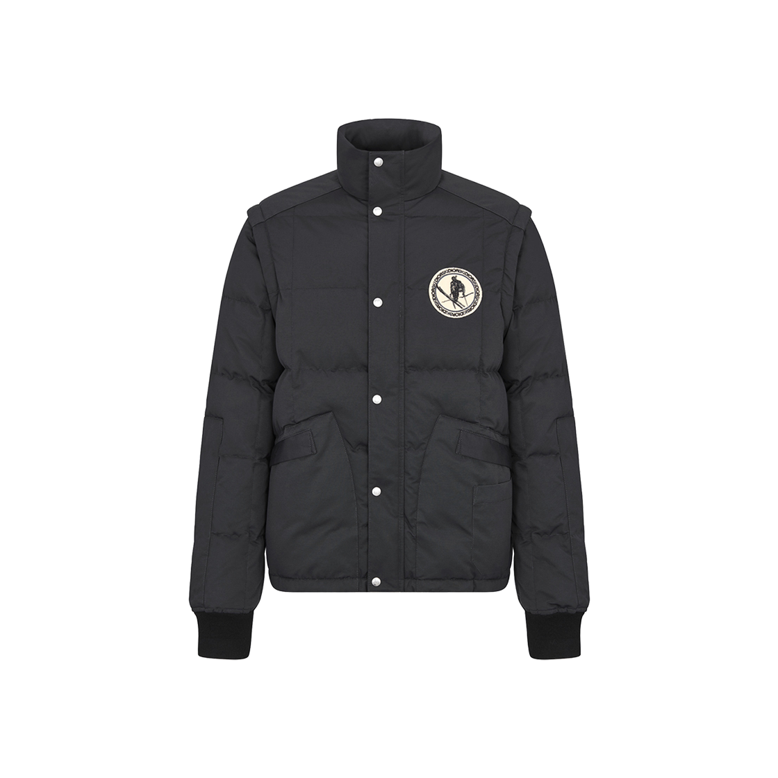 Dior Peter Doig Ski Jacket Black Blend Ottoman 상세 이미지 1