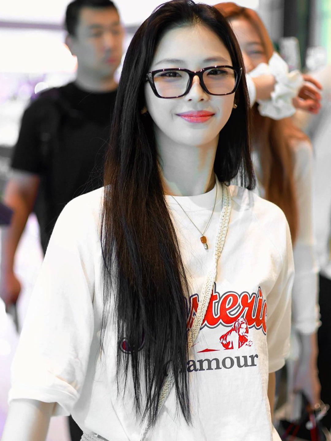 Hysteric Glamour x Vampirella Flame Logo T-Shirt White, (W) Hysteric Glamour Sweet Sounds Chibi T-Shirt White 착용 스타일 - 3