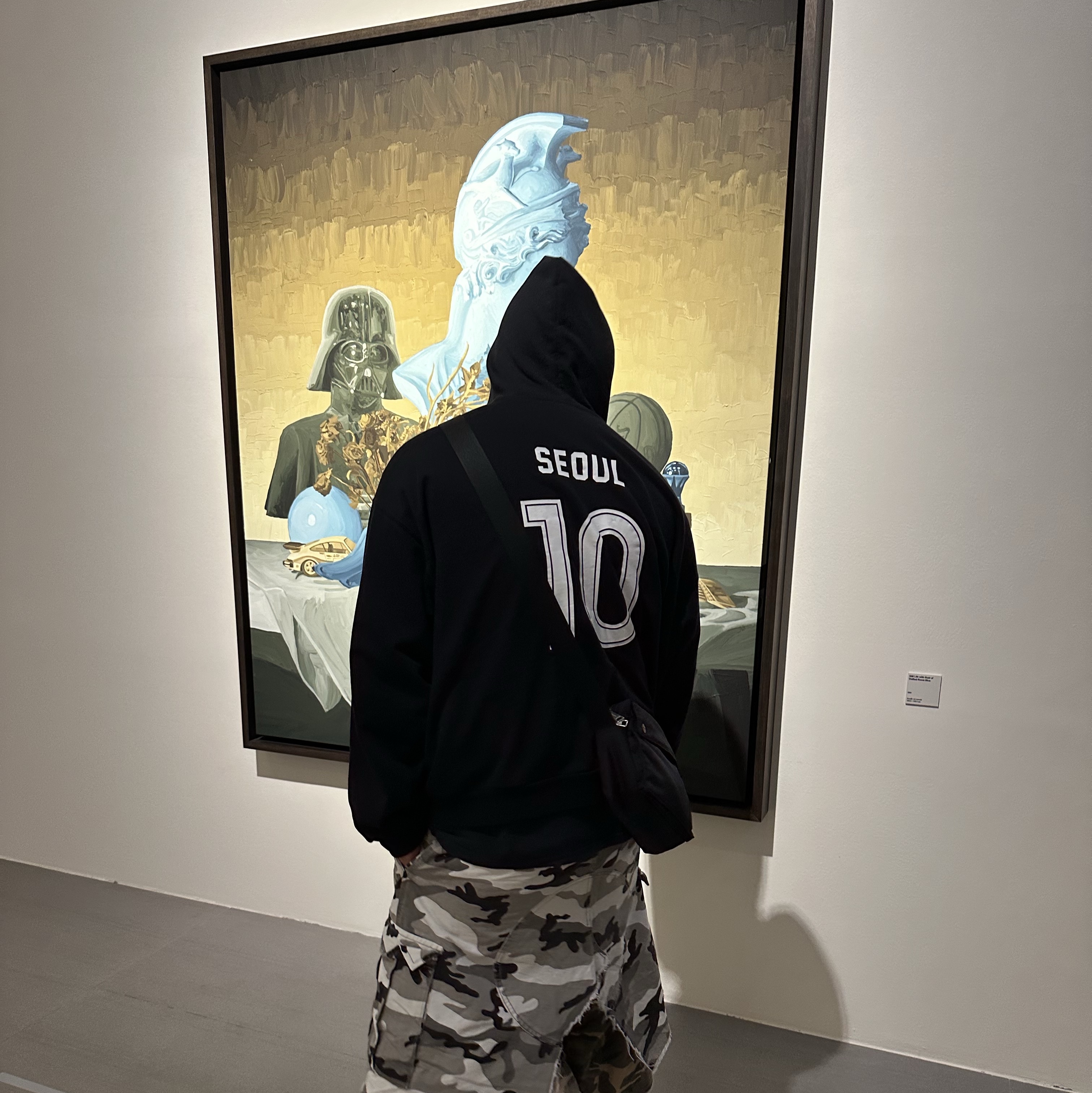 Balenciaga Soccer Series Seoul Soccer Zip-Up Medium Fit Hoodie Black, Project G/R x MFM333. Layered Skirt Camo Cargo Shorts Multi Camo 착용 스타일 - 7