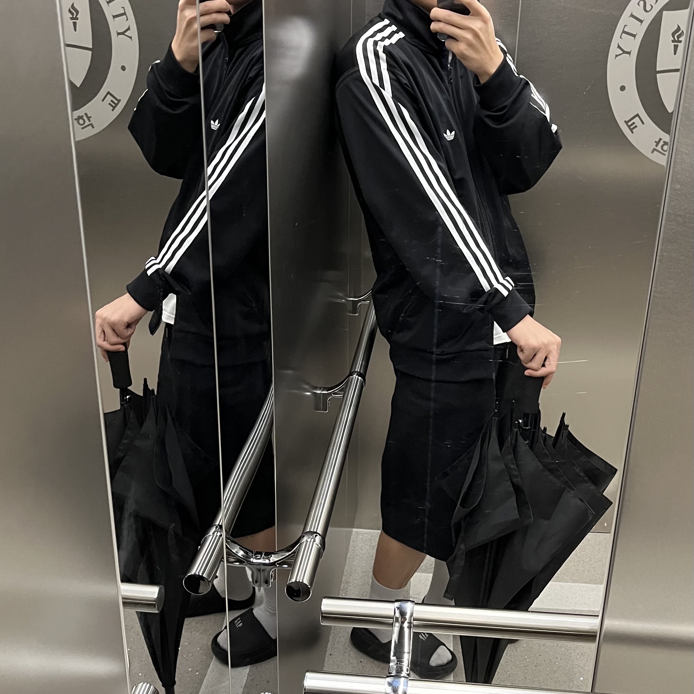 Adidas Originals Beckenbauer Track Jacket Black - KR Sizing 착용 스타일