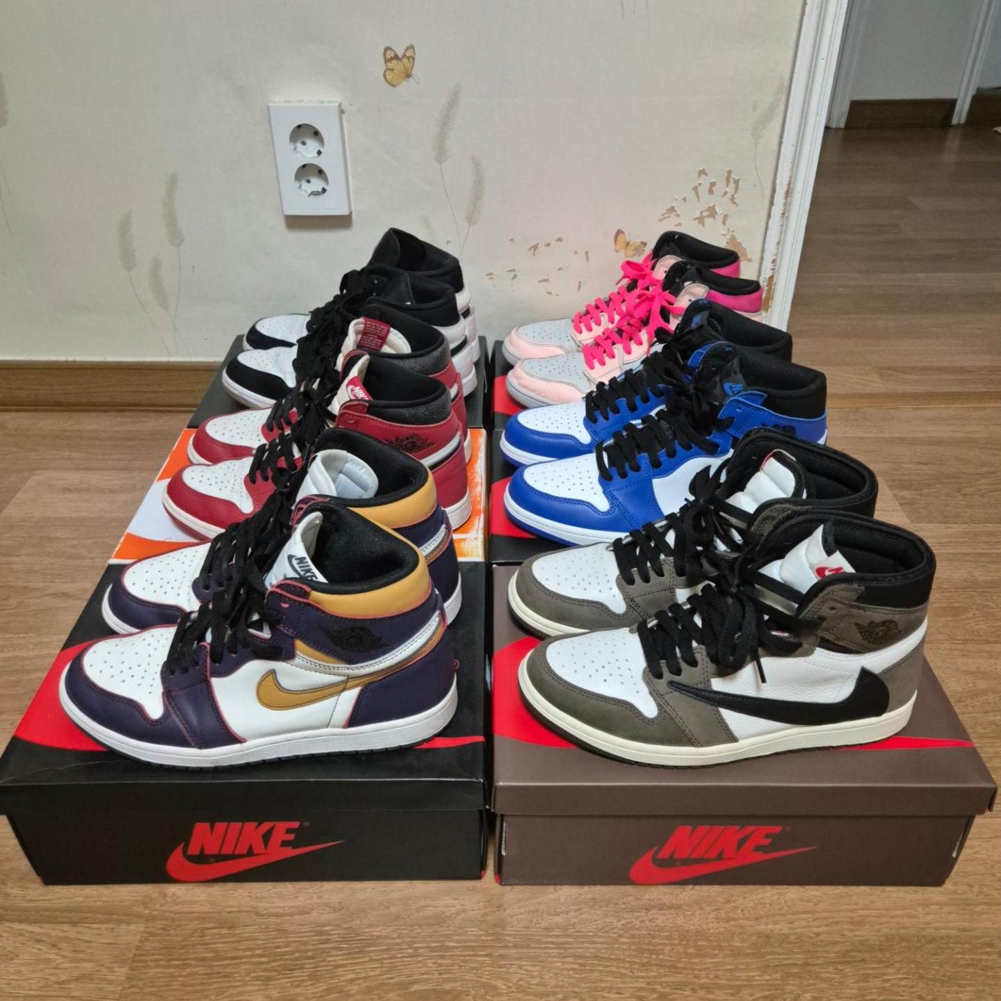 Jordan 1 Retro High Game Royal, Jordan 1 Retro High OG Defiant SB NYC to Paris 착용 스타일 - 1