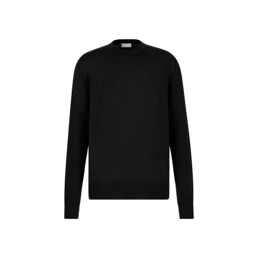 Dior Sweater With CD Icon Signature Black Cashmere Jersey