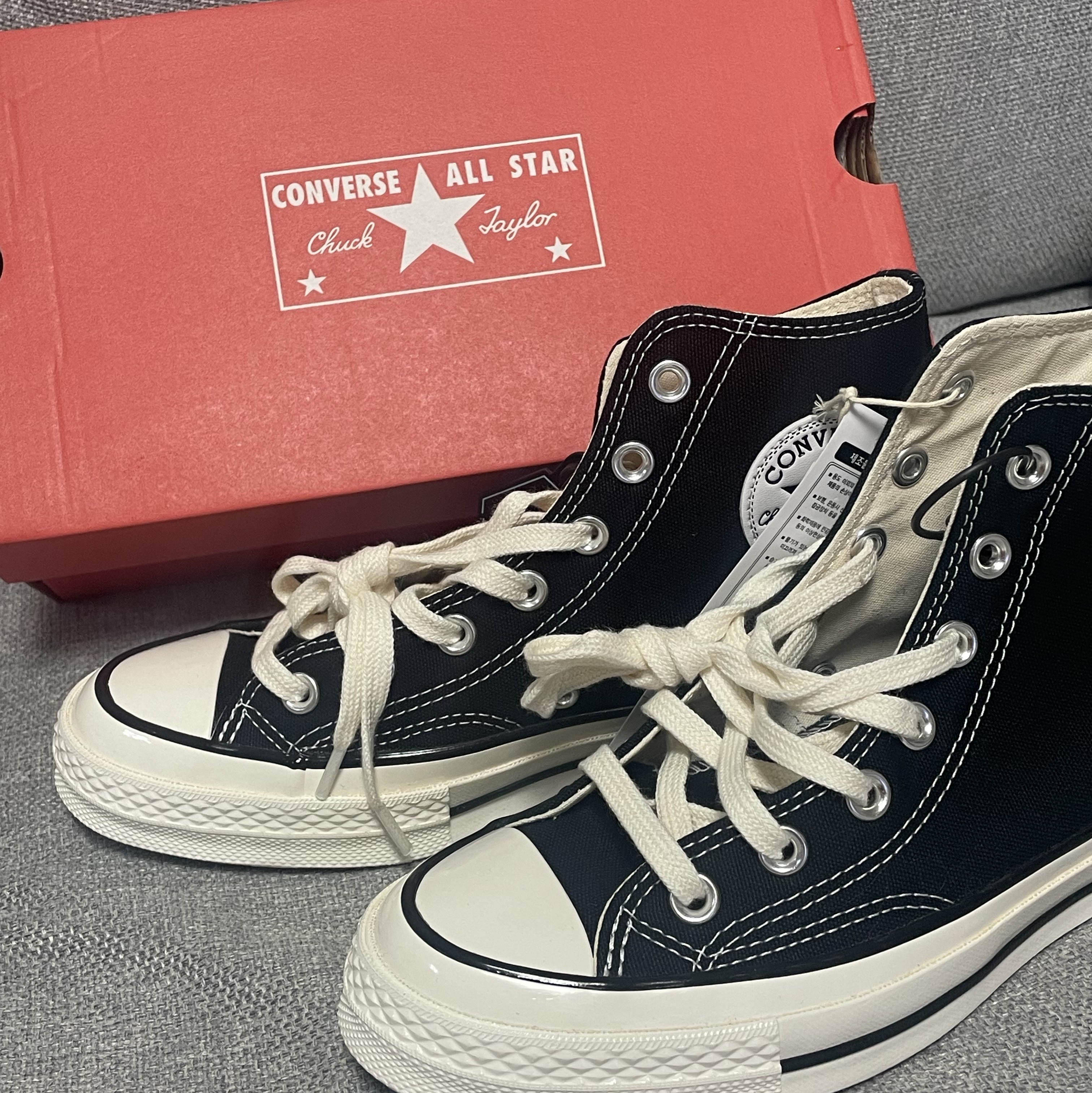 Converse Chuck 70 Hi Black 착용 스타일