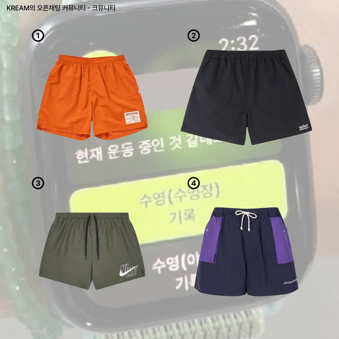 True Religion TR Swim Shorts Orange, Safarispot Basic Safari Swim Pants Black 착용 스타일 - 2