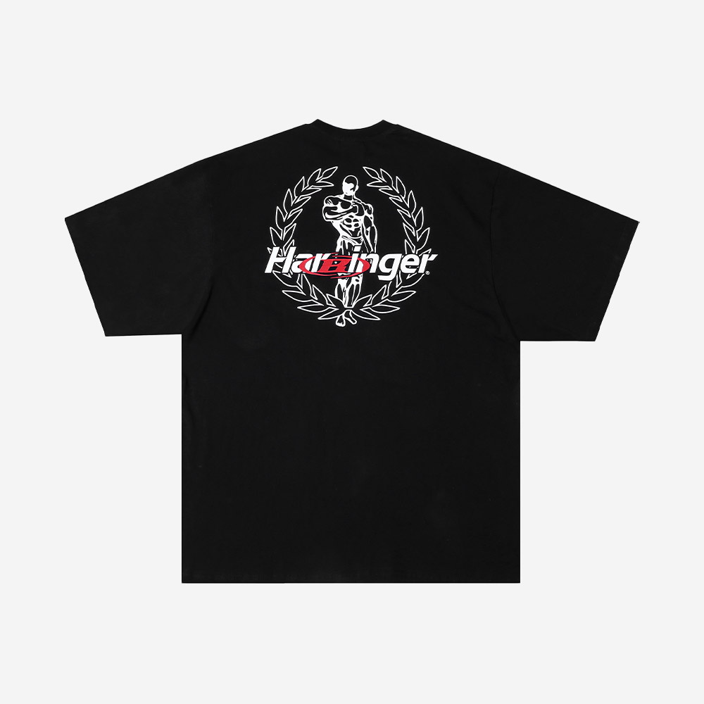 본투윈B X H 오버핏 티셔츠 블랙(BORN TO WINB X H Over Fit T-Shirts Black) - 2