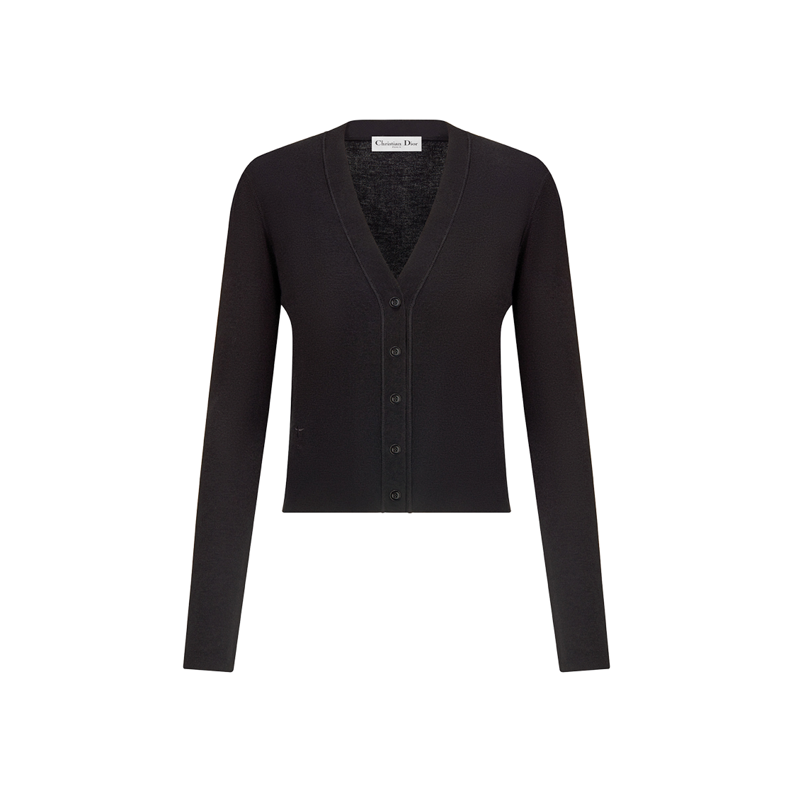 (W) Dior Cardigan Black Cashmere Silk Knit 상세 이미지 1