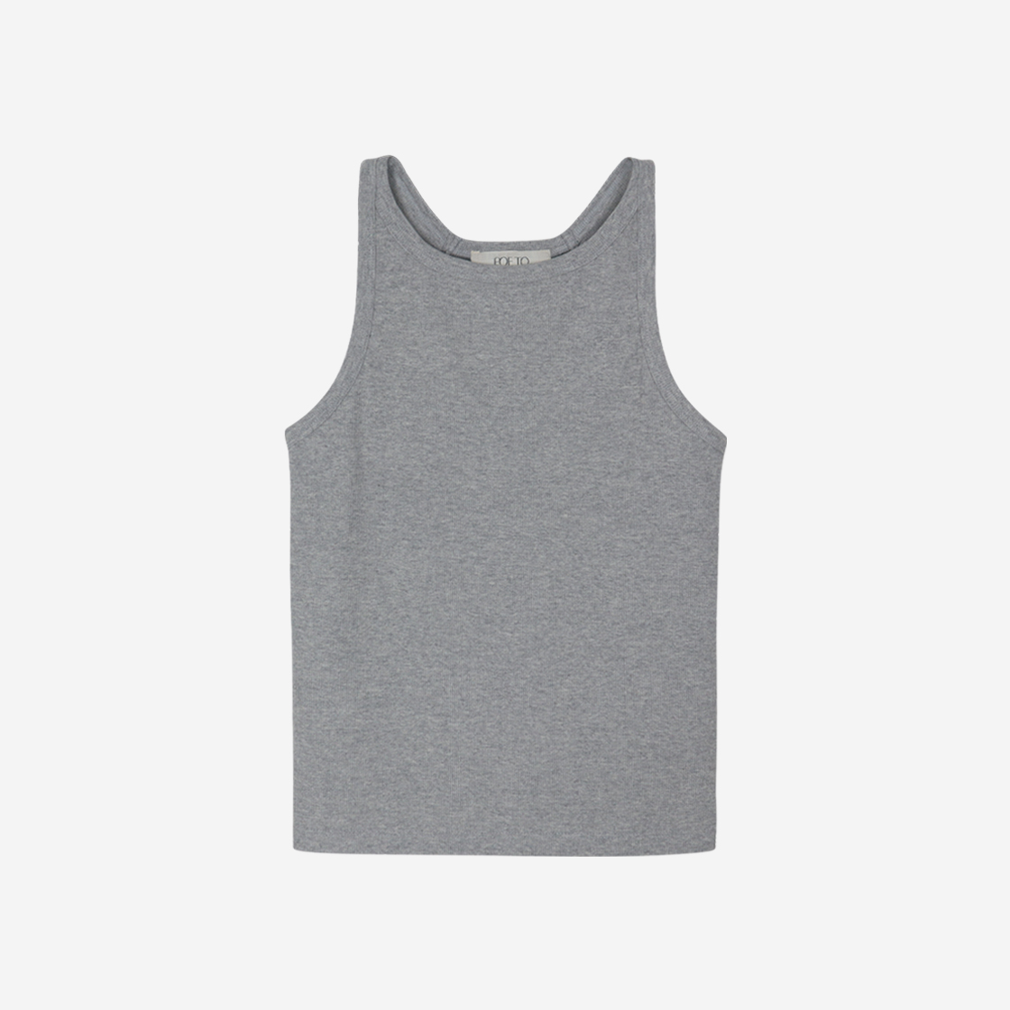 FOETO_133 FOETO Lace Halter Neck Sleeveless Grey