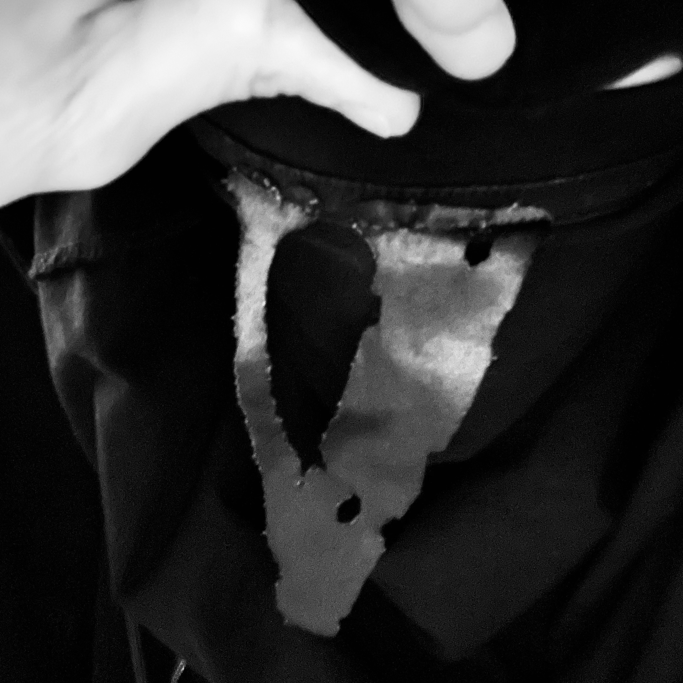Chrome Hearts Cross Leather Patch Fleece Zip-Up Hoodie Black, Rick Owens Drkshdw Double Cargo Jumbo Belas Pants Recycled Nylon Black 착용 스타일 - 4