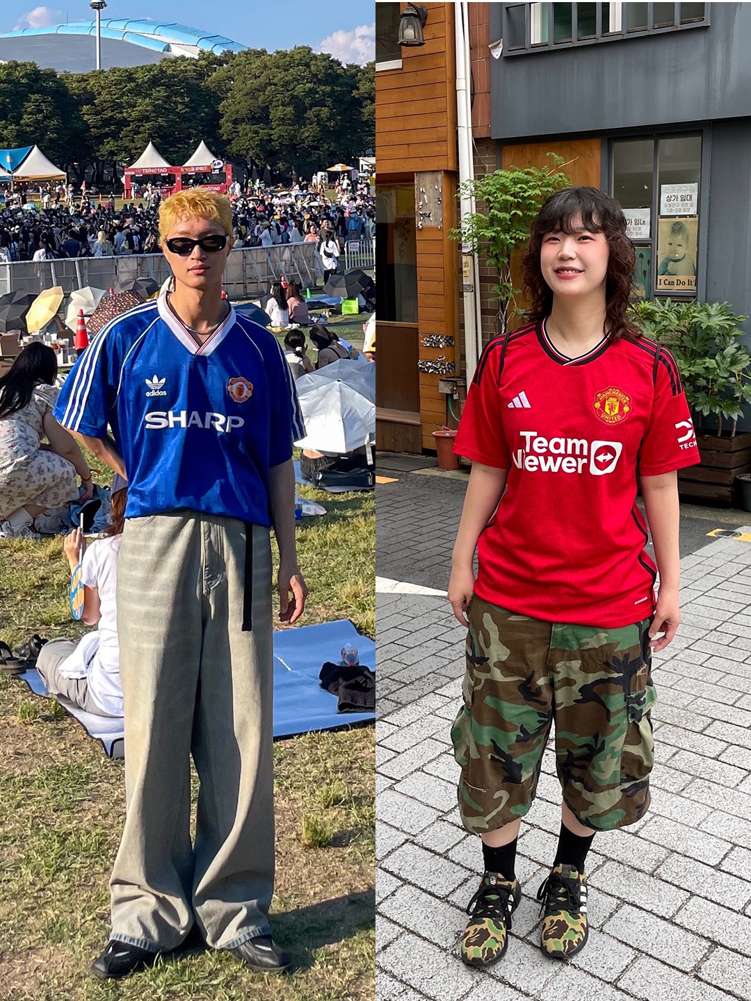 Puma AC Milan 2022/23 3rd Jersey Replica Dark Green Moss (Non Marking Ver.), Nike Paris Saint-Germain 2023/24 Dri-Fit Stadium Home Jersey Midnight Navy (Non Marking Ver.) 착용 스타일 - 3