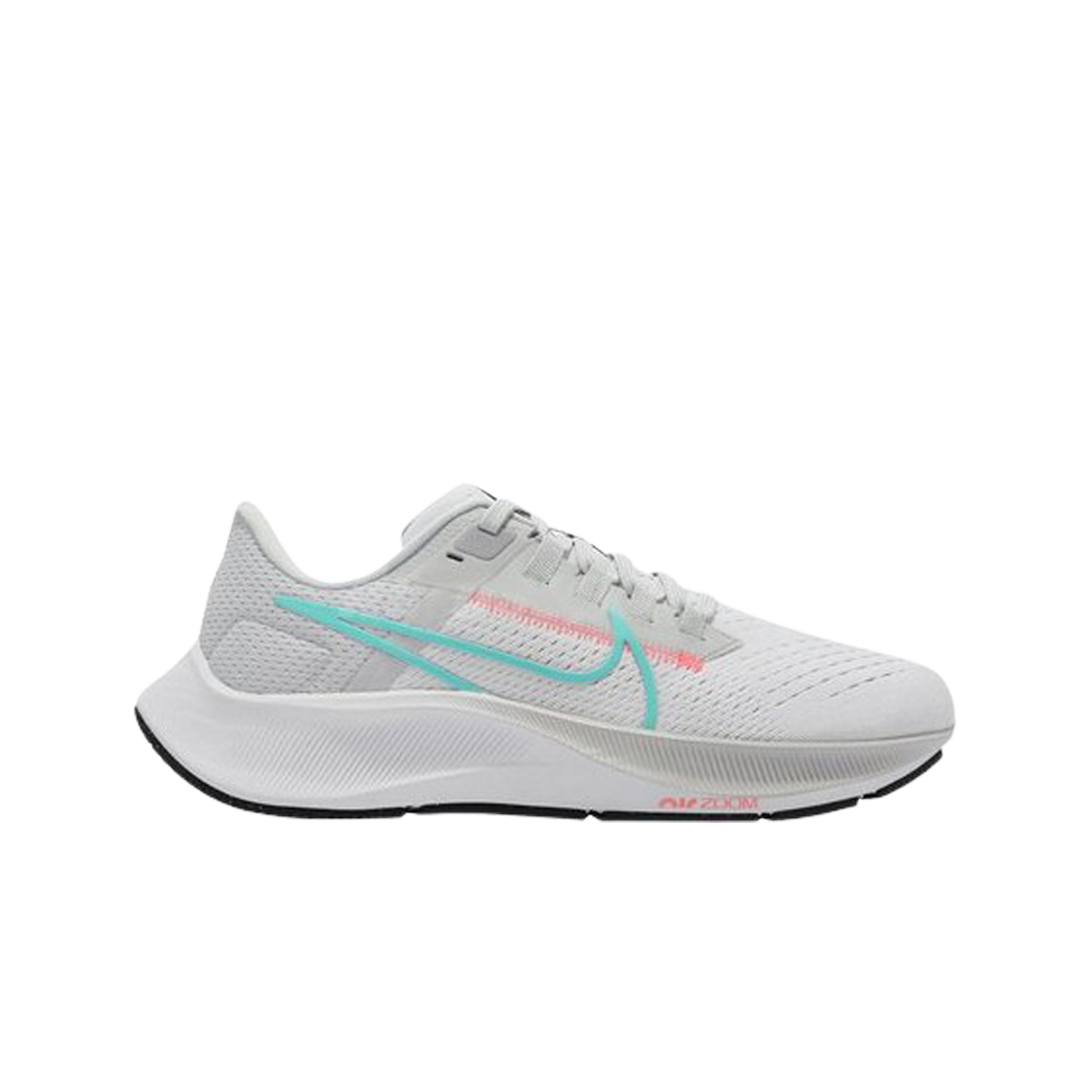 CW7358-105 (W) Nike Air Zoom Pegasus 38 White Dynamic Turquoise