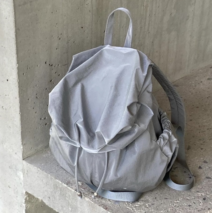 ACOC Blooming Backpack Gray, ACOC Blooming Backpack Ice Blue 착용 스타일