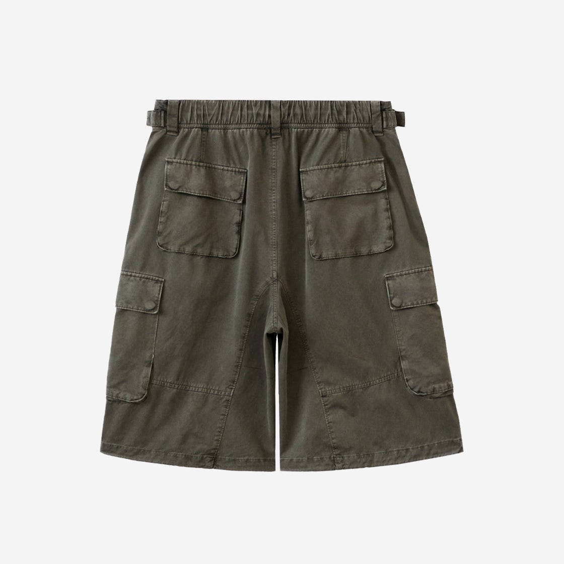 PL4LPT0101G5 Polyteru Bermuda Cargo Pants Khaki - #2