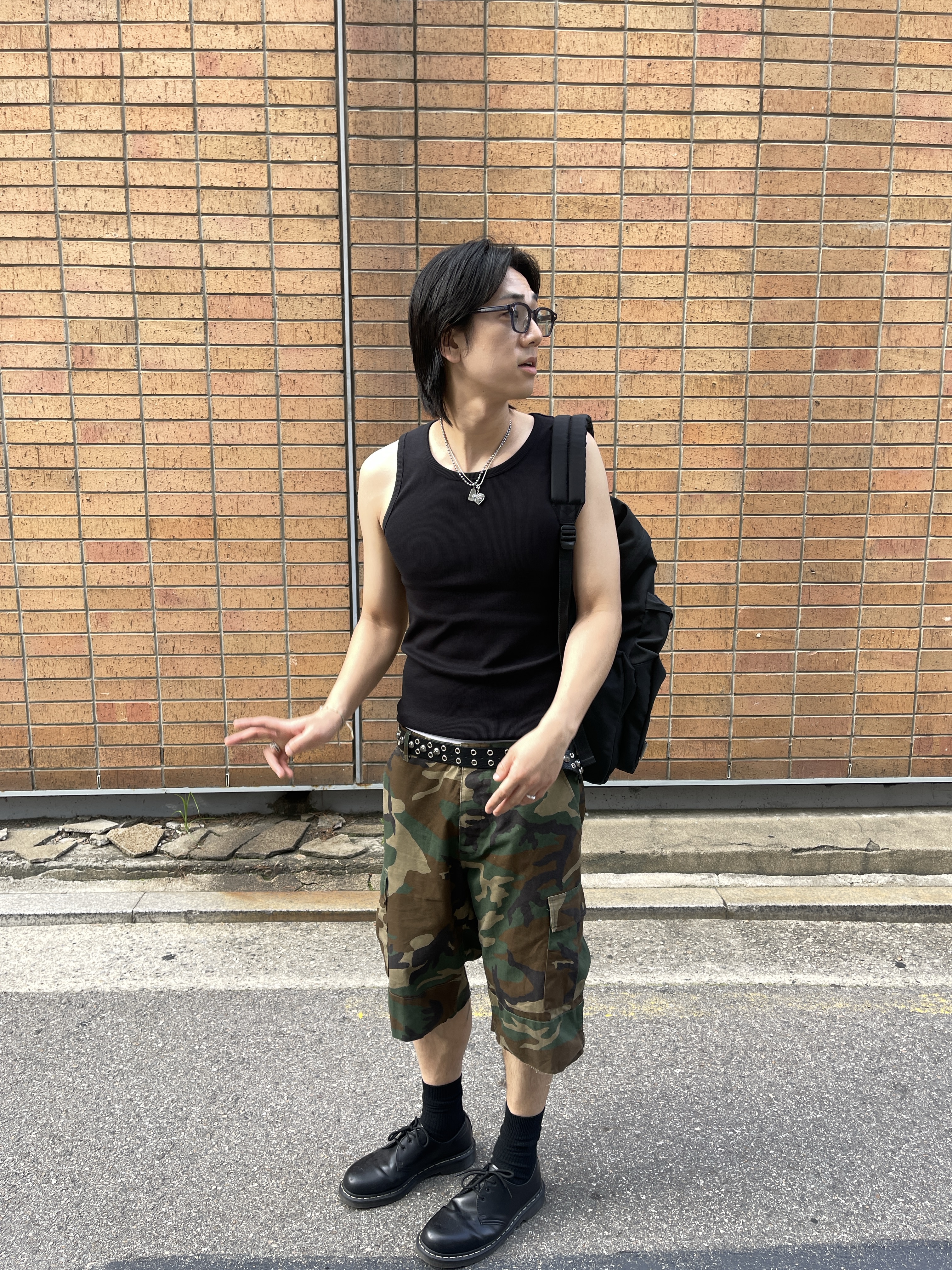 Dr. Martens 1461 Smooth Black, Dr. Martens 1461 WS Black Smooth 착용 스타일 - 1
