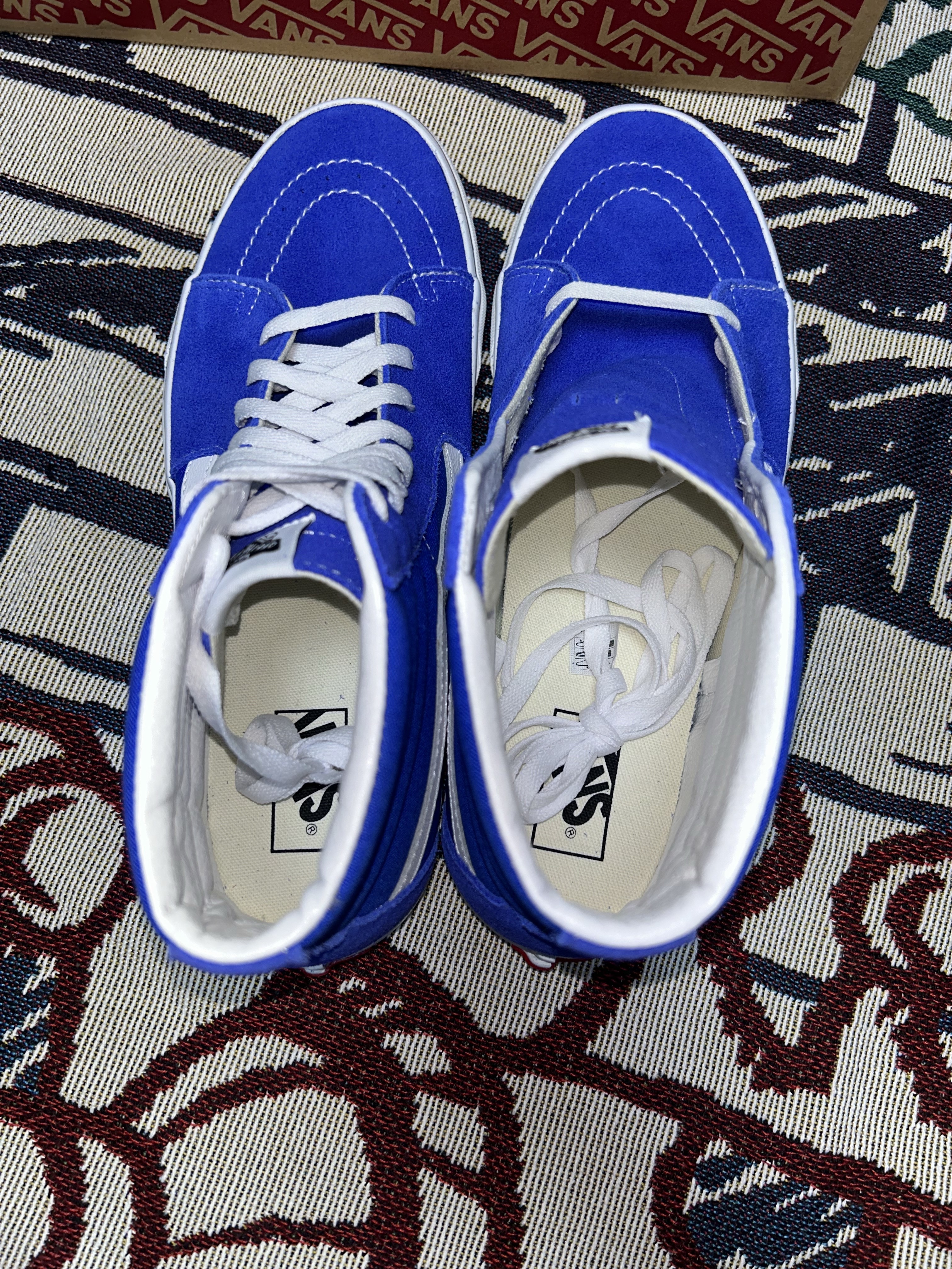 Vans Sk8-Hi Tri-tone Dazzling Blue 착용 스타일 - 3