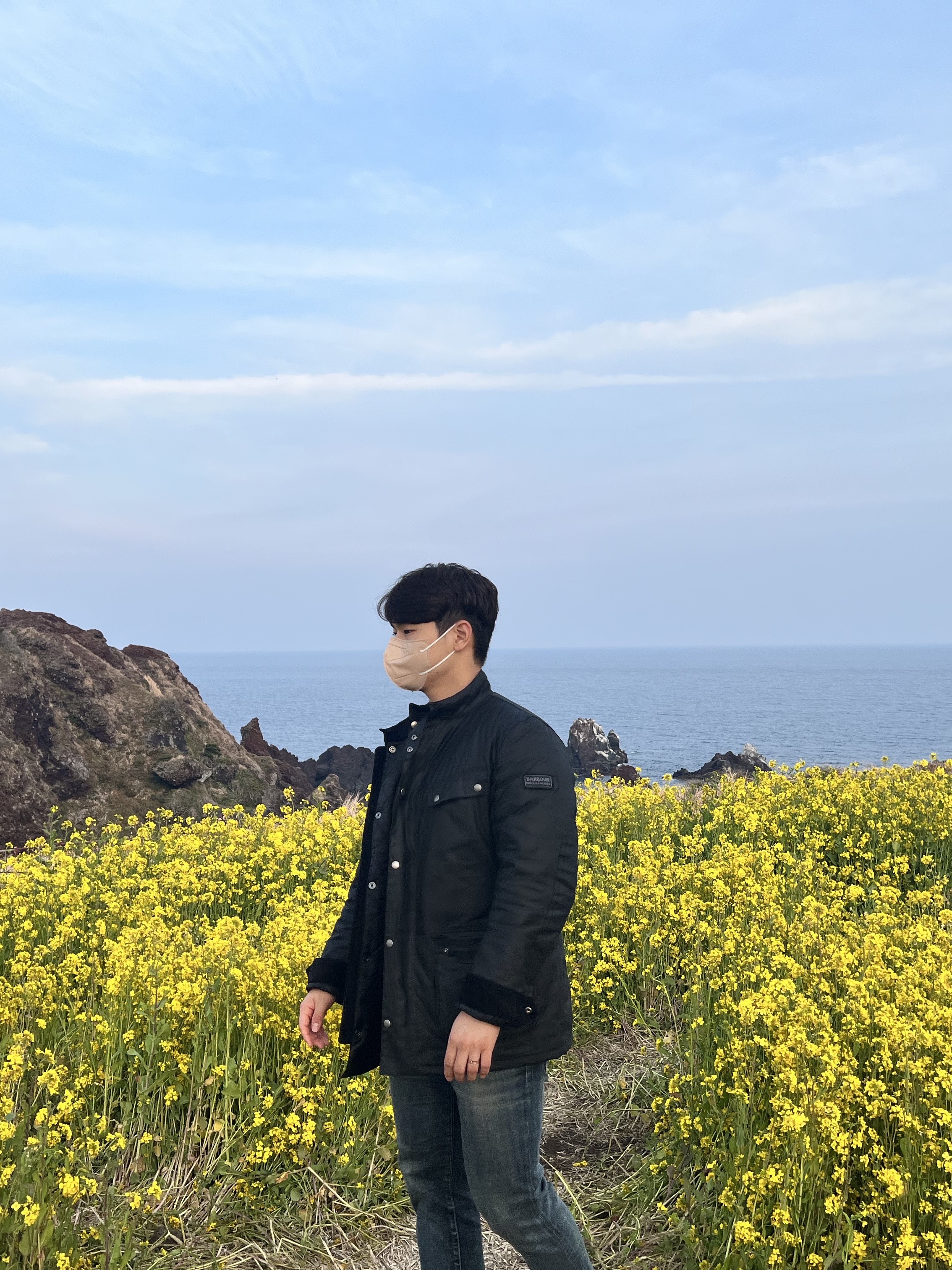 Barbour Duke Wax Jacket Black 착용 스타일