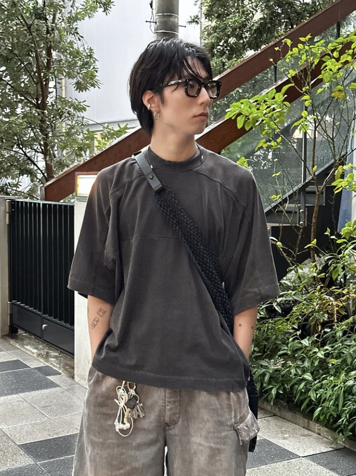 Entire Studios Heavy Pocket Tee Rhino, Entire Studios Heavy Pocket Tee Brunette 착용 스타일 - 2