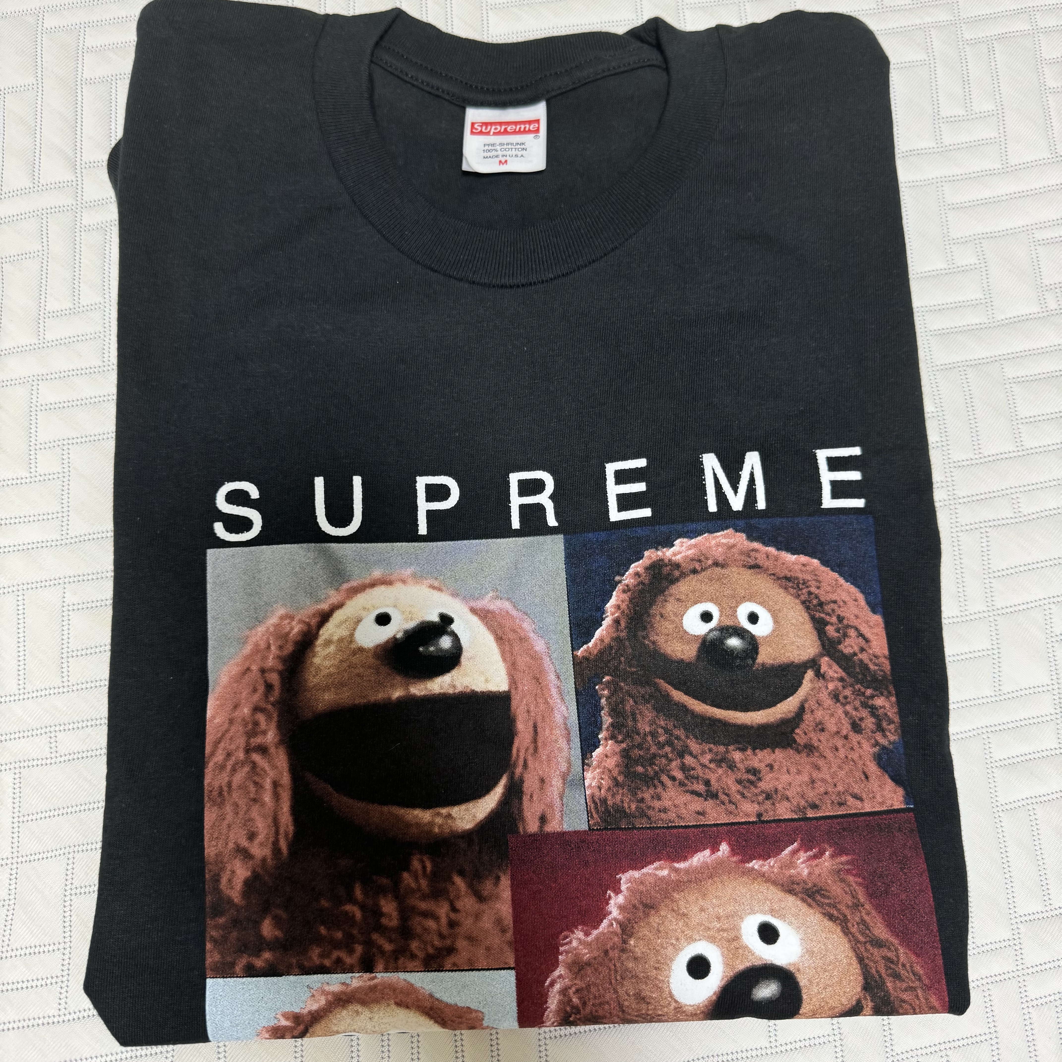 Supreme Rowlf T-Shirt Black - 24SS 착용 스타일