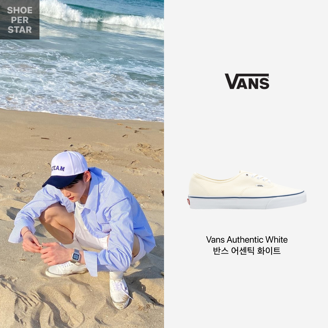 Vans Authentic White 착용 스타일 - 1