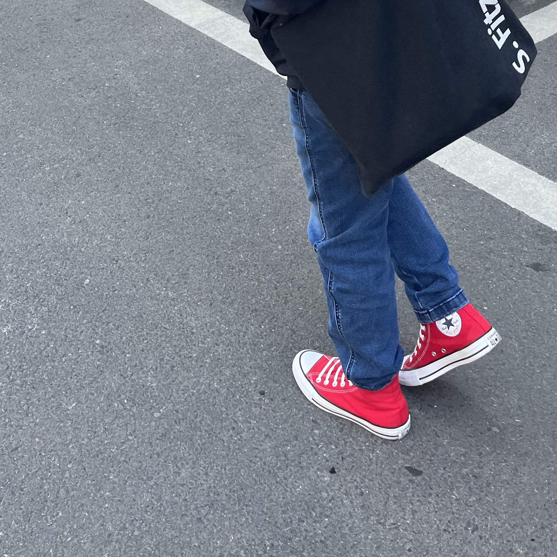 Converse Chuck Taylor All Star Core High Red 착용 스타일