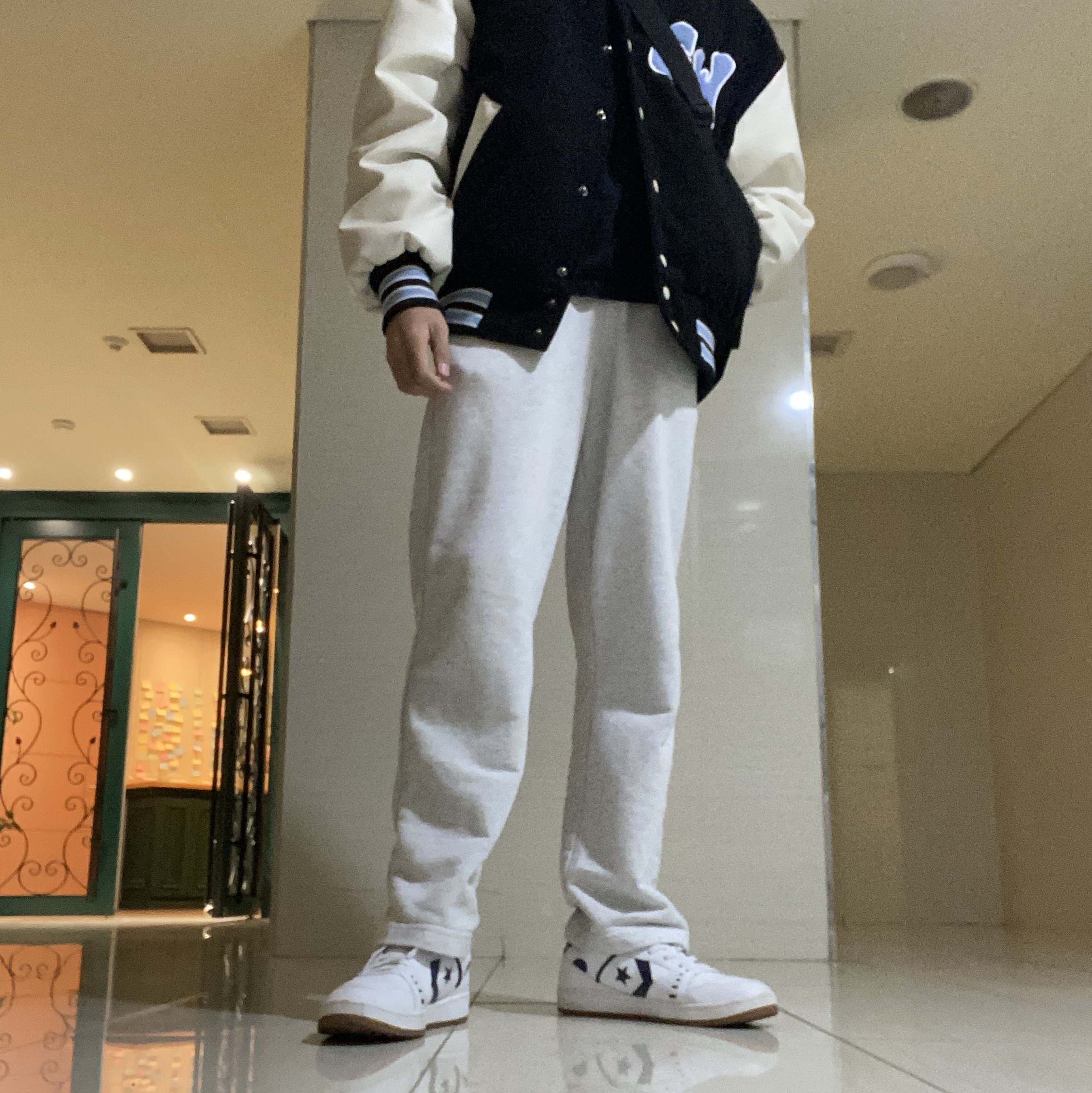 Converse AS-1 Pro White Navy 착용 스타일