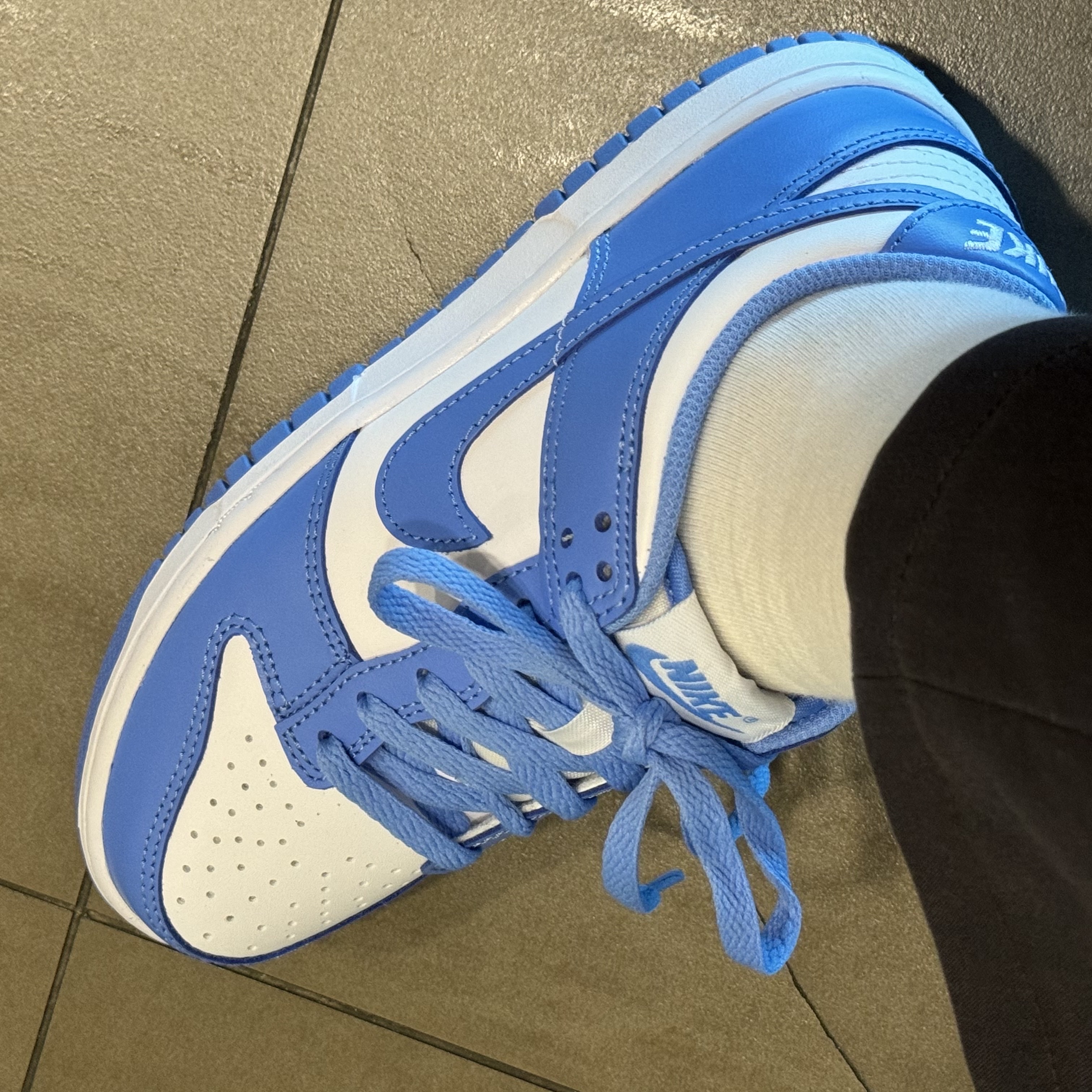 (GS) Nike Dunk Low University Blue 착용 스타일