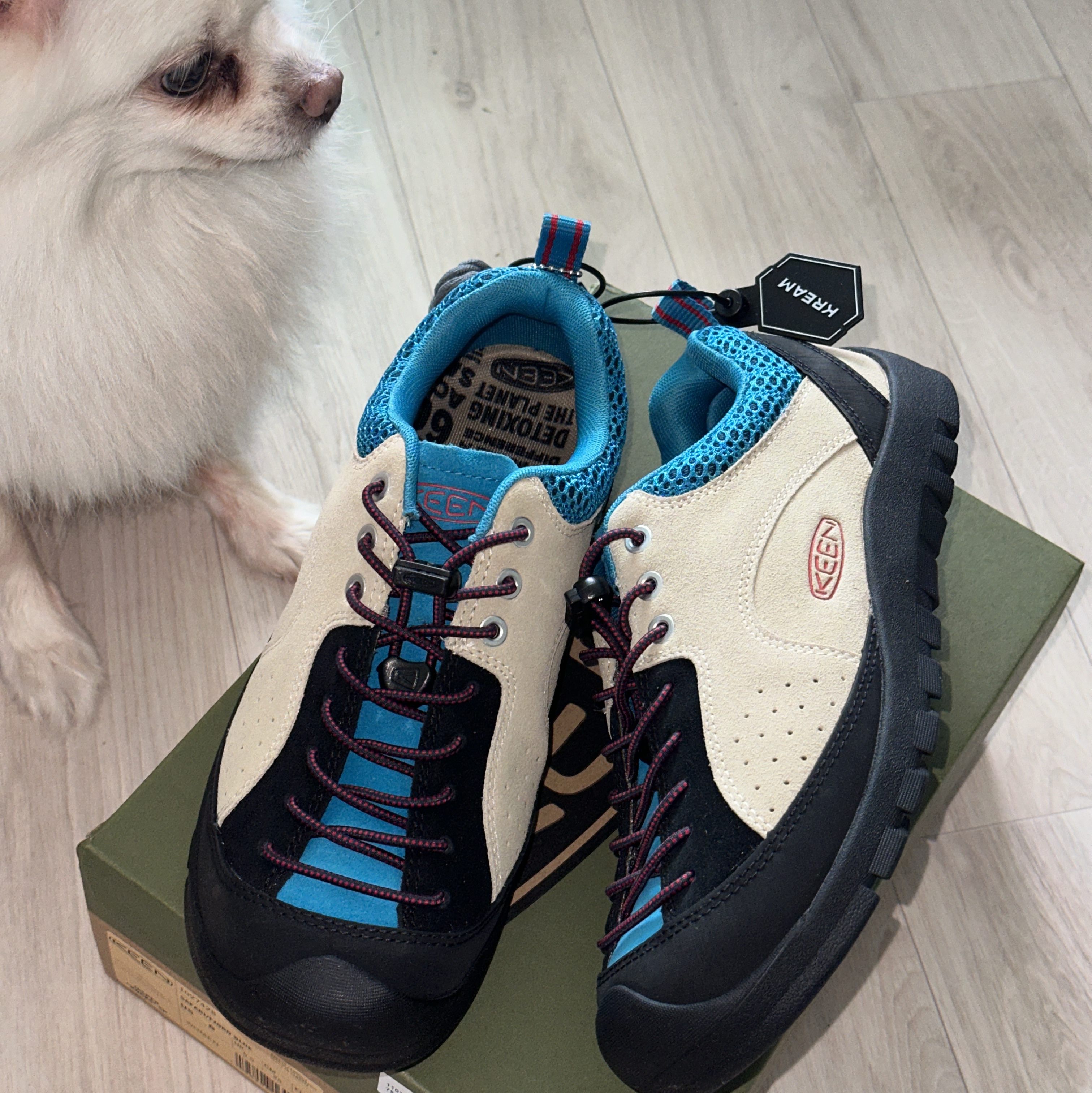 (W) Keen Jasper Rocks SP Sneakers Beige 착용 스타일 - 1