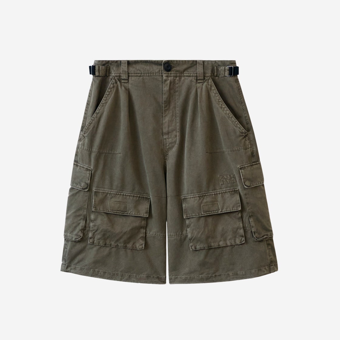 PL4LPT0101G5 Polyteru Bermuda Cargo Pants Khaki - 대표 이미지 #1