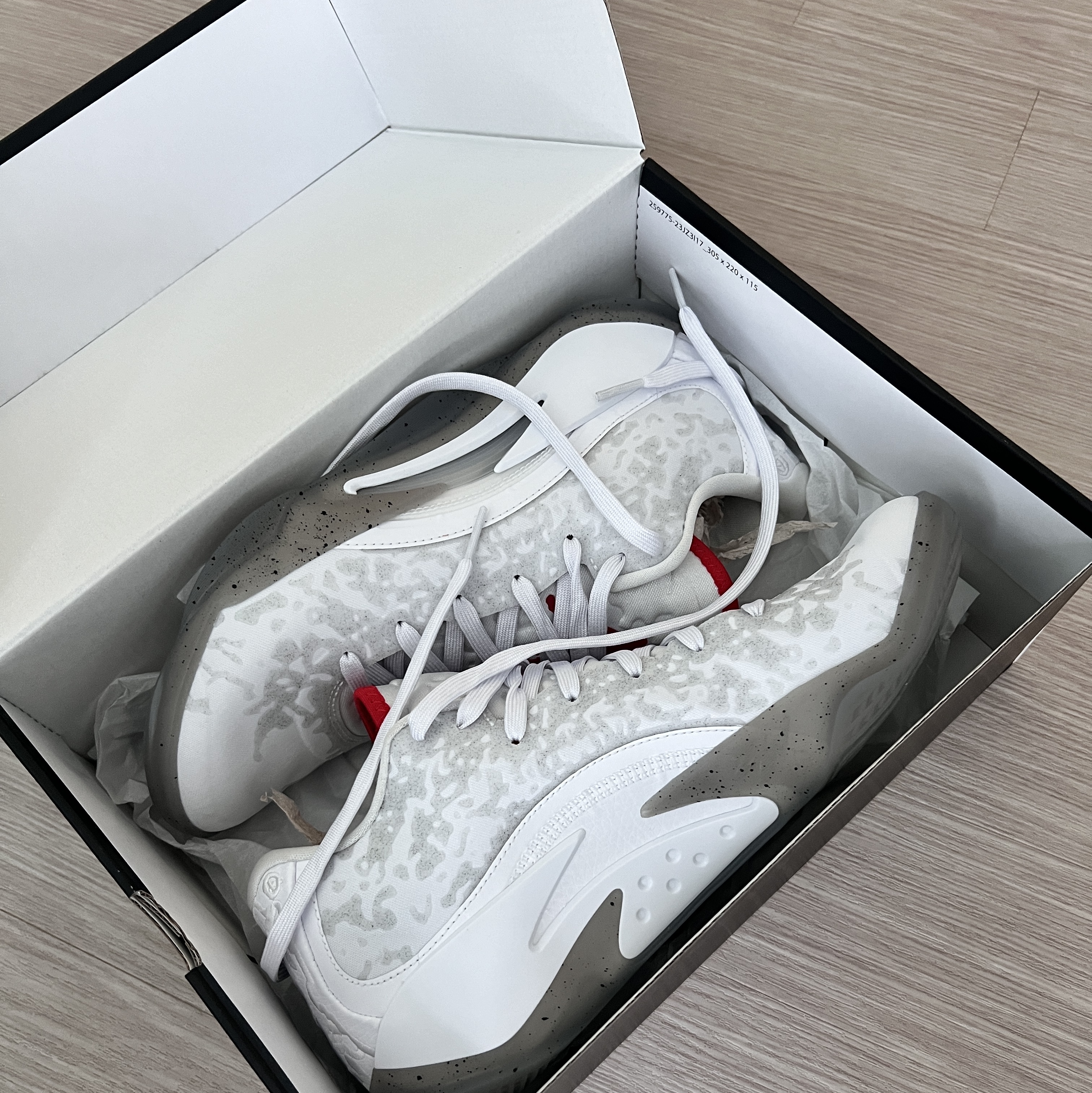 Jordan Zion 3 PF White University Red 착용 스타일