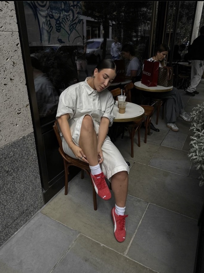 Entire Studios Cotton Duty Shirt Stormy - 24FW, Entire Studios Cellar Shorts Stormy - 24FW 착용 스타일 - 2